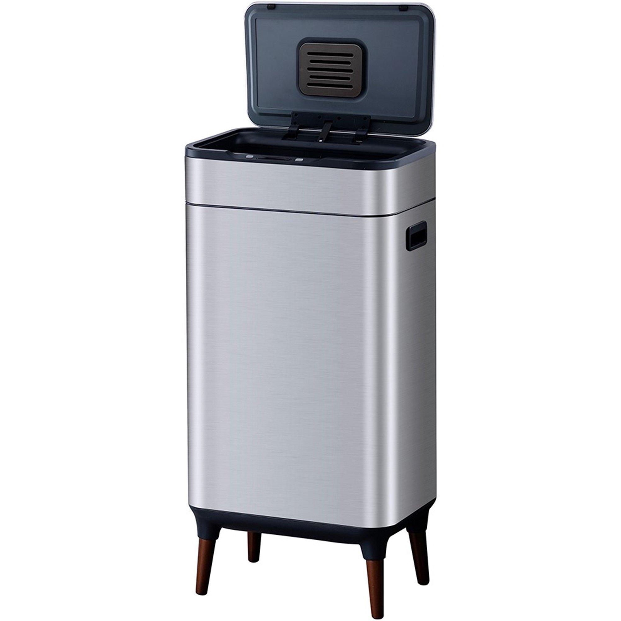 Stainless Steel - Tower - 65L Ozone Sensor Bin S/Steel - 2