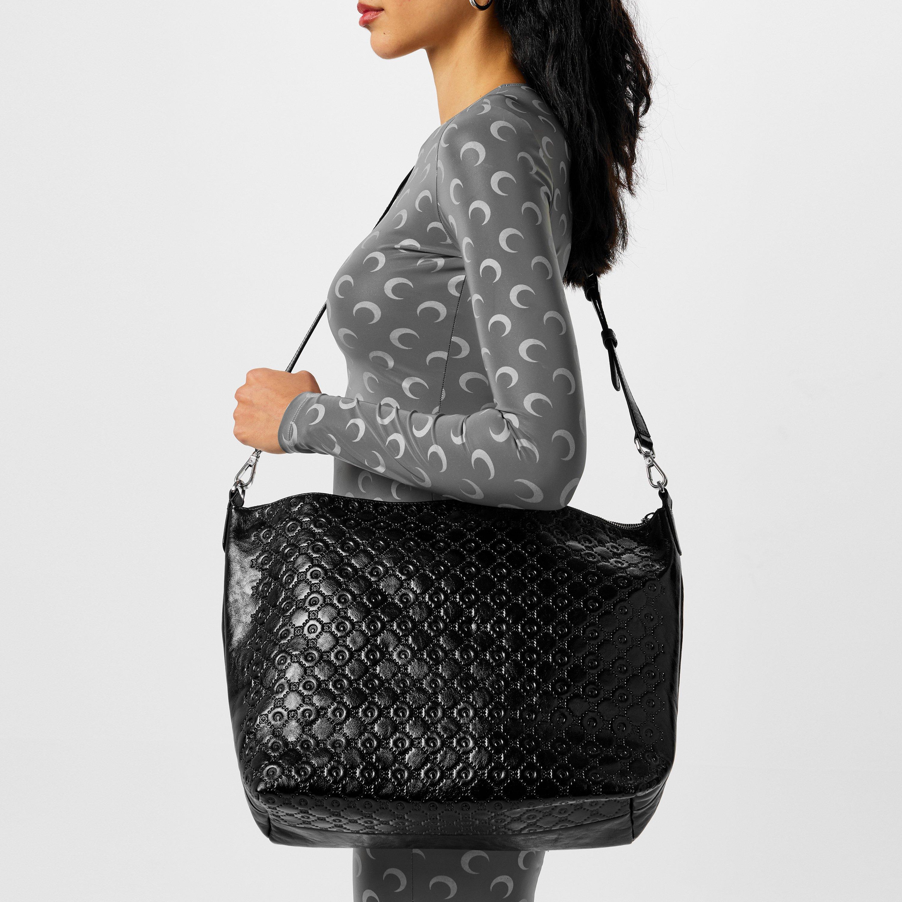 Black - Marine Serre - Women's Monogram Mail Shoulder Bag - 2