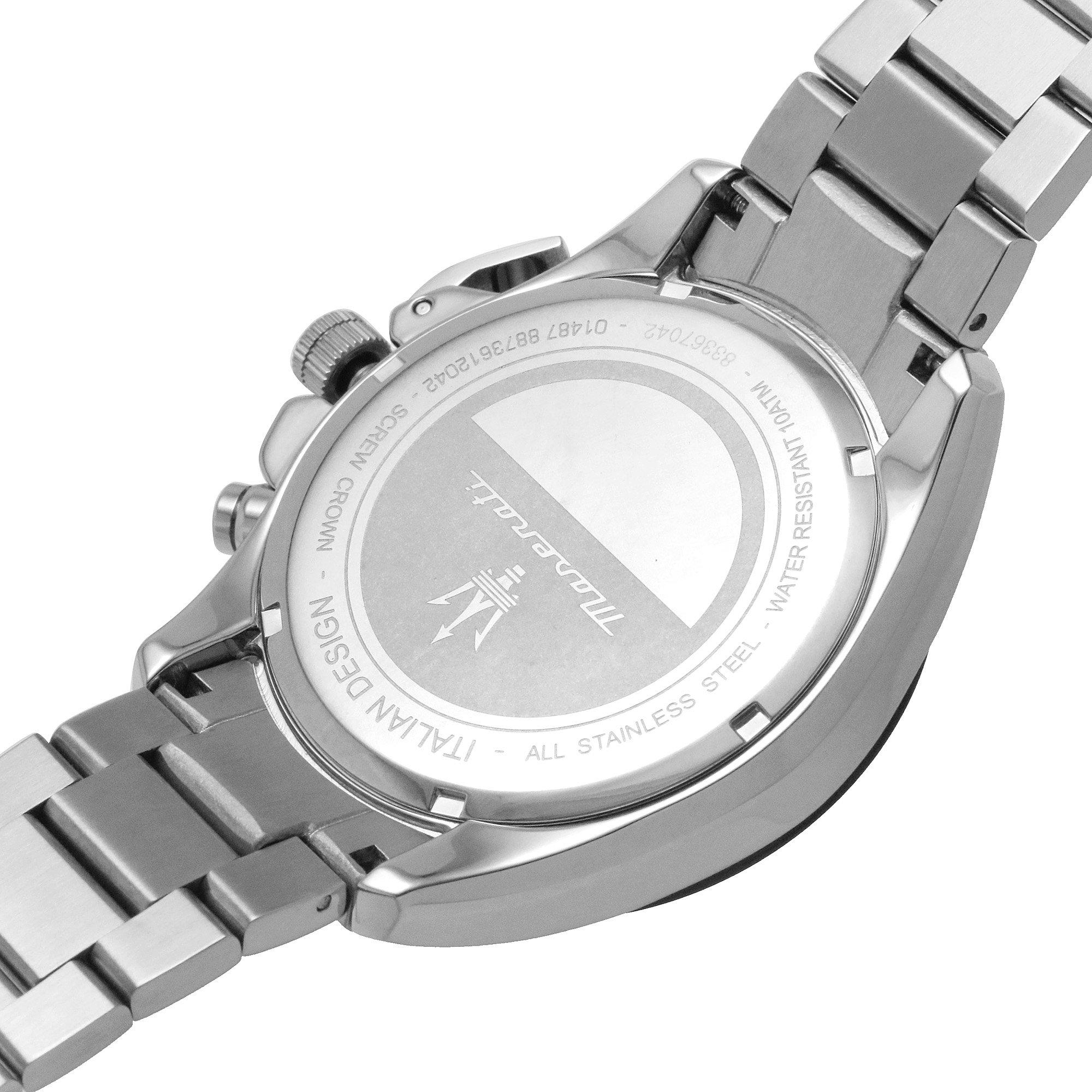 Plata/Negro - Maserati - Stainless Steel Sports Analogue Quartz Watch - 4