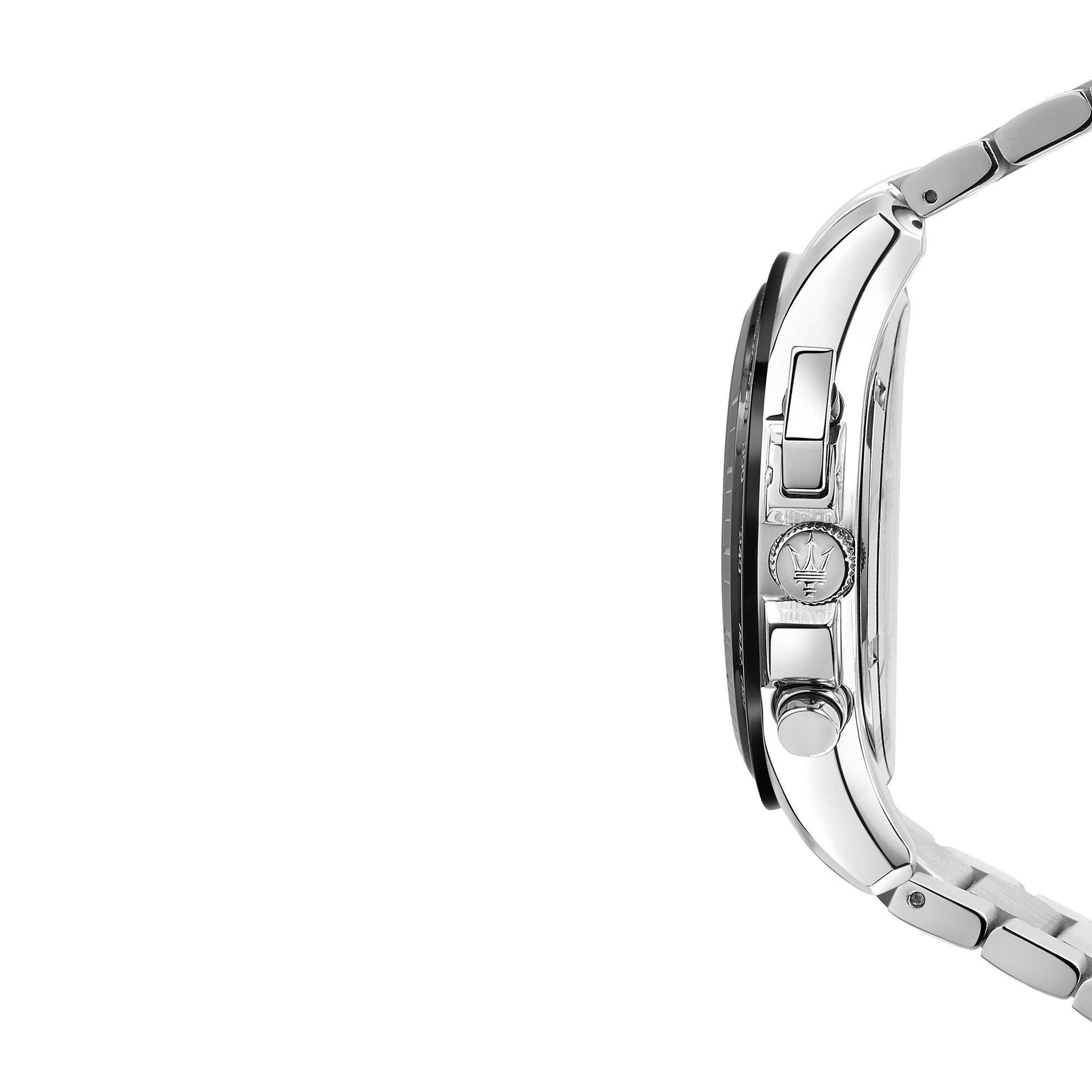 Plata/Negro - Maserati - Stainless Steel Sports Analogue Quartz Watch - 7
