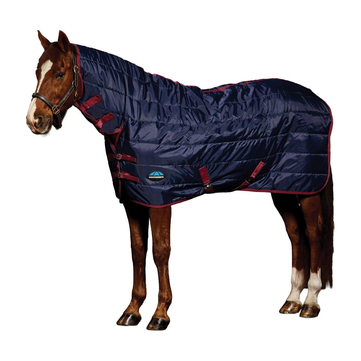 Navy/Burgundy - Weatherbeeta - WB Stable Rug Combo 22 64 - 1