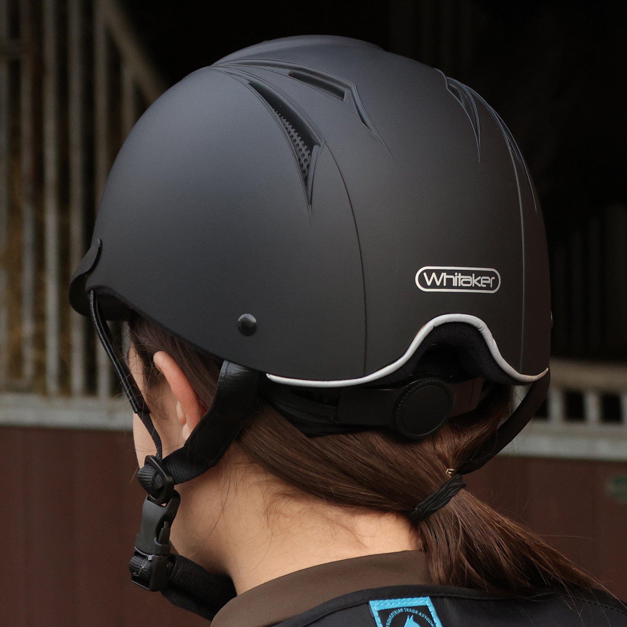 Black - John Whitaker - Whitaker New Rider Generation Horse Riding Helmet - 4