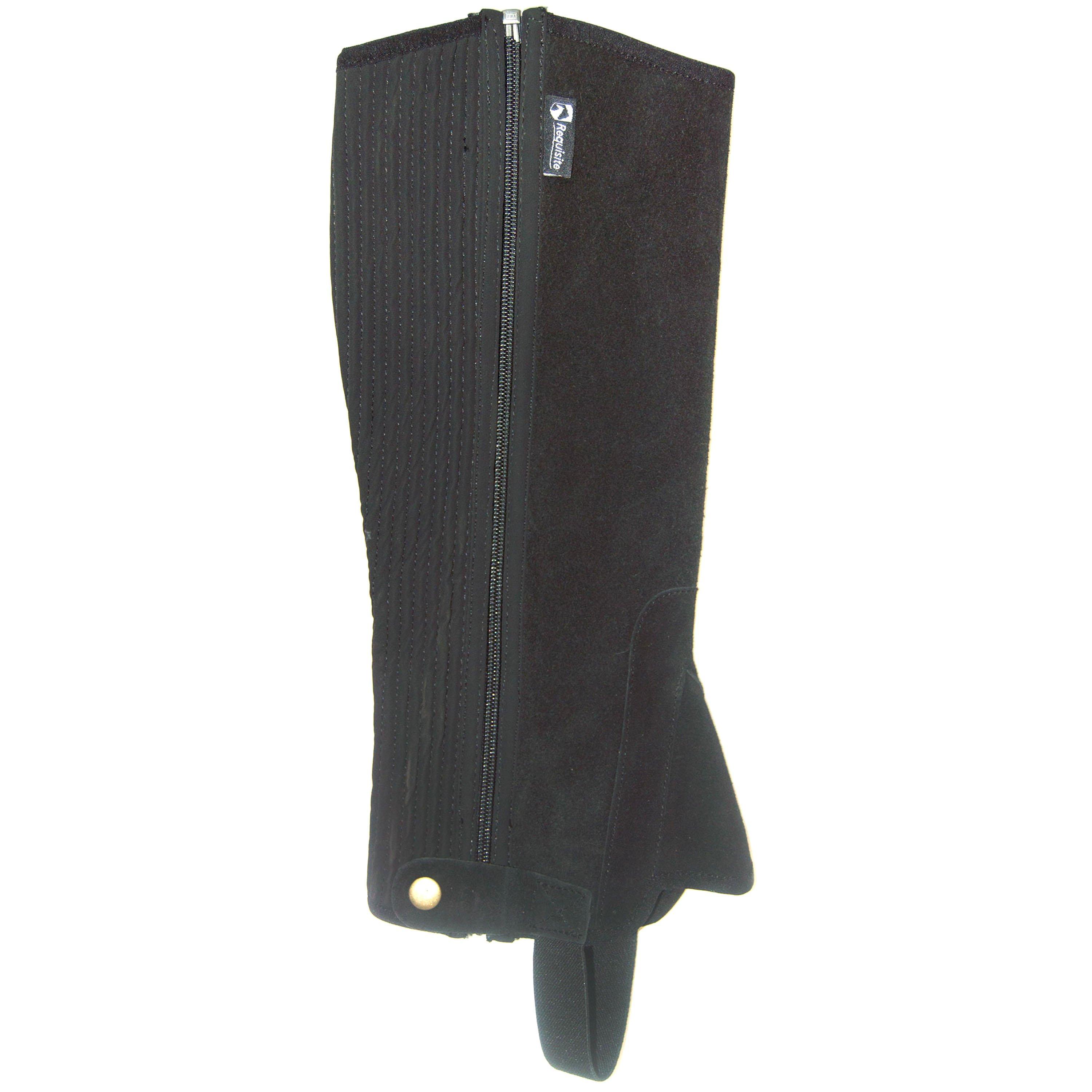 Black - Requisite - Childrens Suede Half Chaps - 1