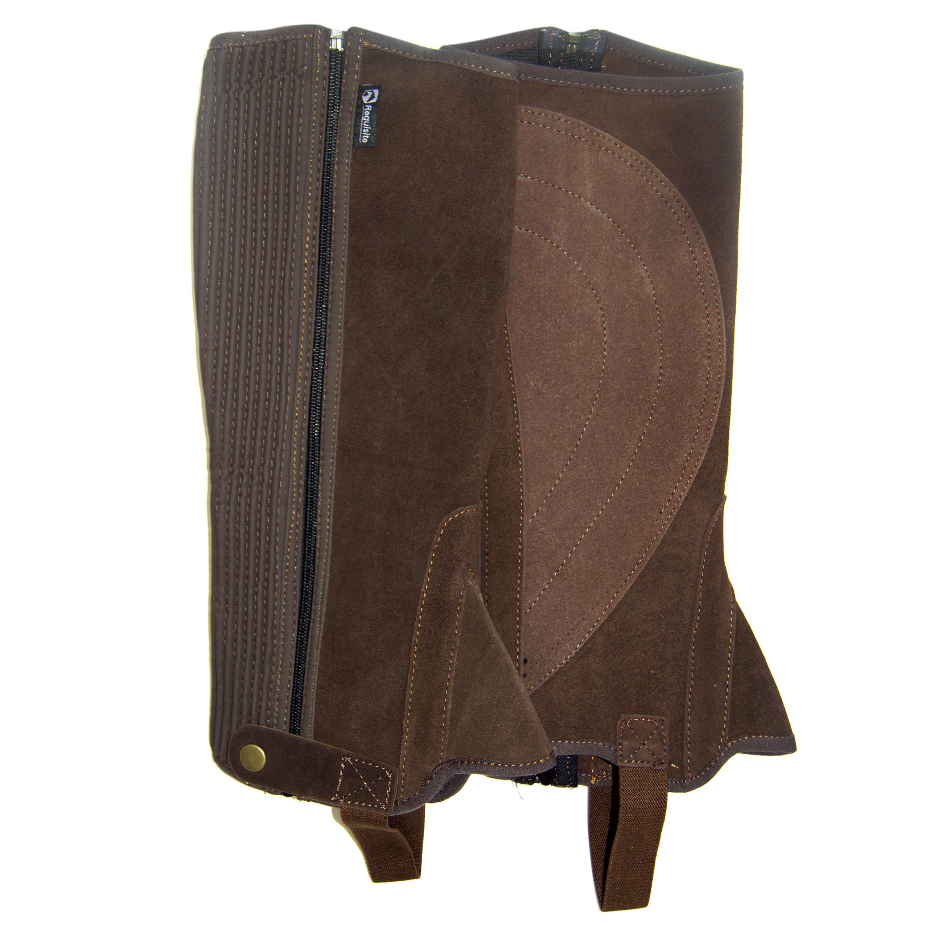 Marrone - Requisite - Childrens Suede Half Chaps - 2
