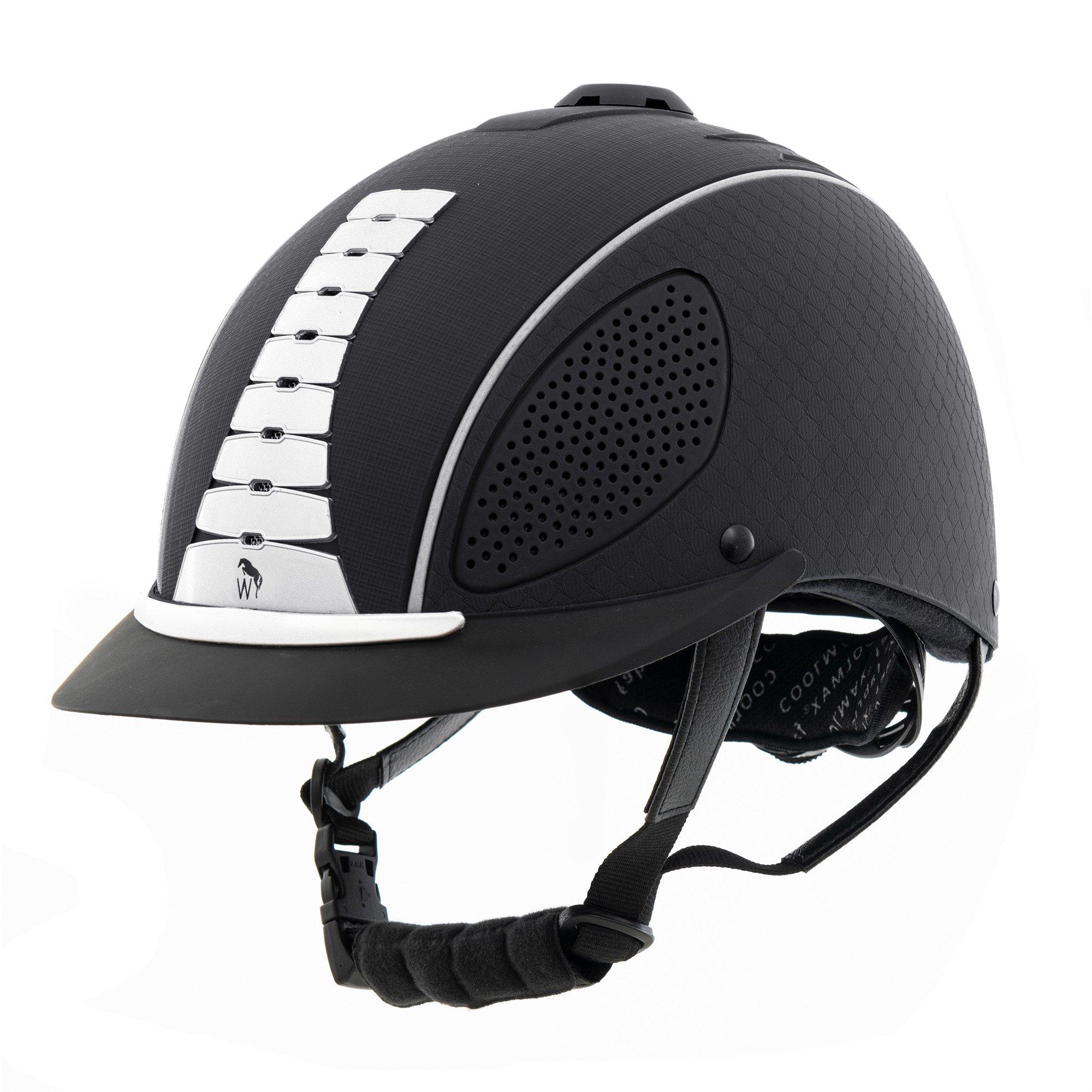 John Whitaker  Horizon Horse Riding Helmet - Black - 59-61cm