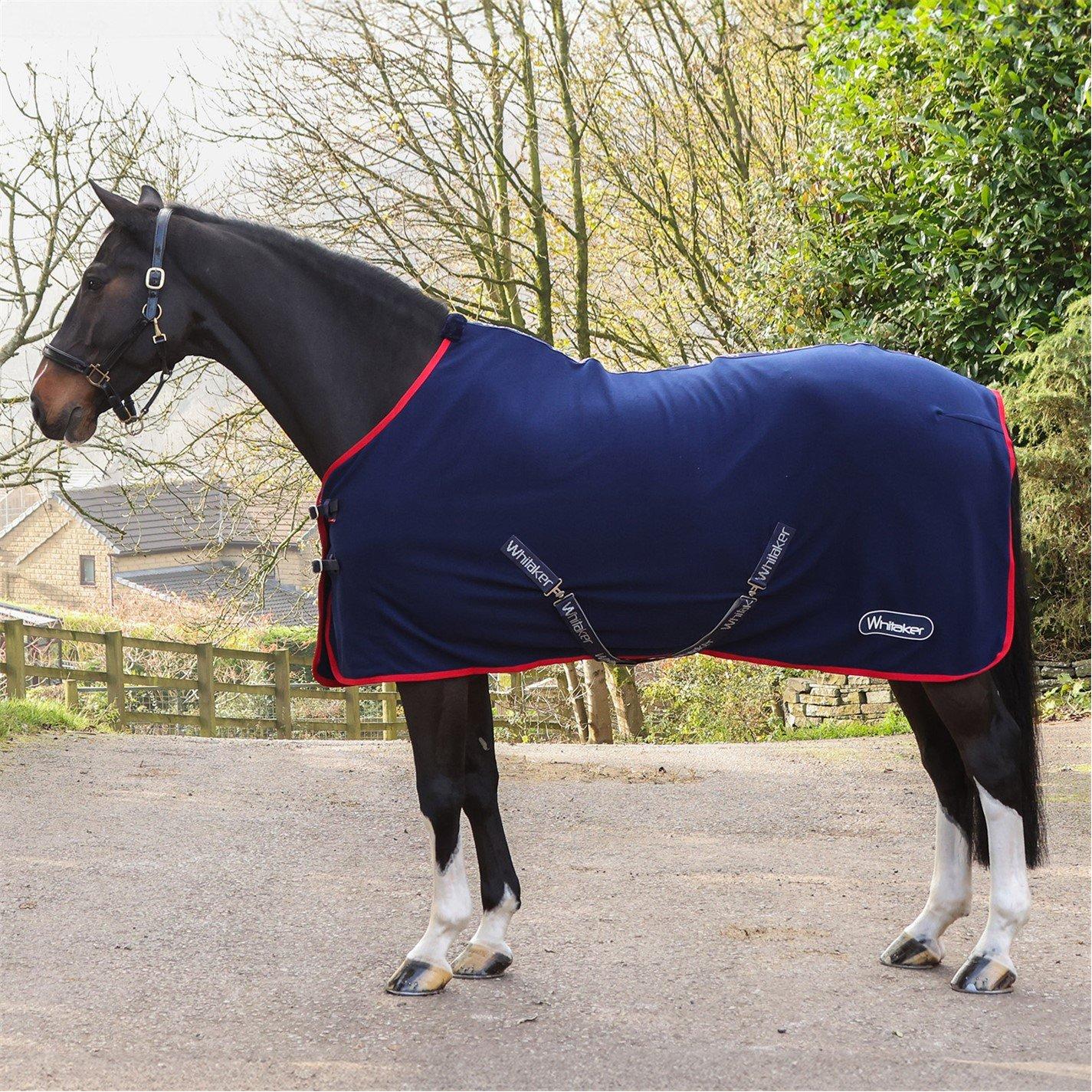 Navy with Red - John Whitaker - Whitaker Rastrick Fleece Horse Rug - 2