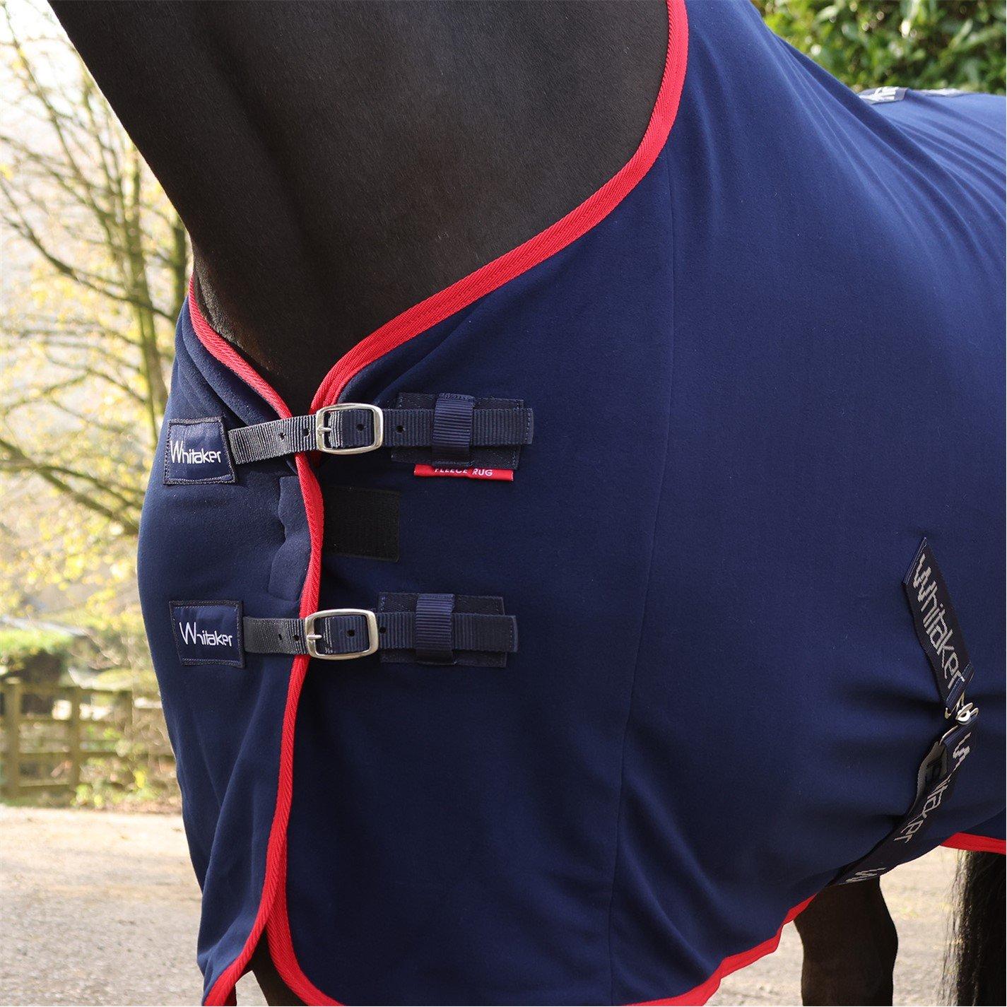 Navy with Red - John Whitaker - Whitaker Rastrick Fleece Horse Rug - 3