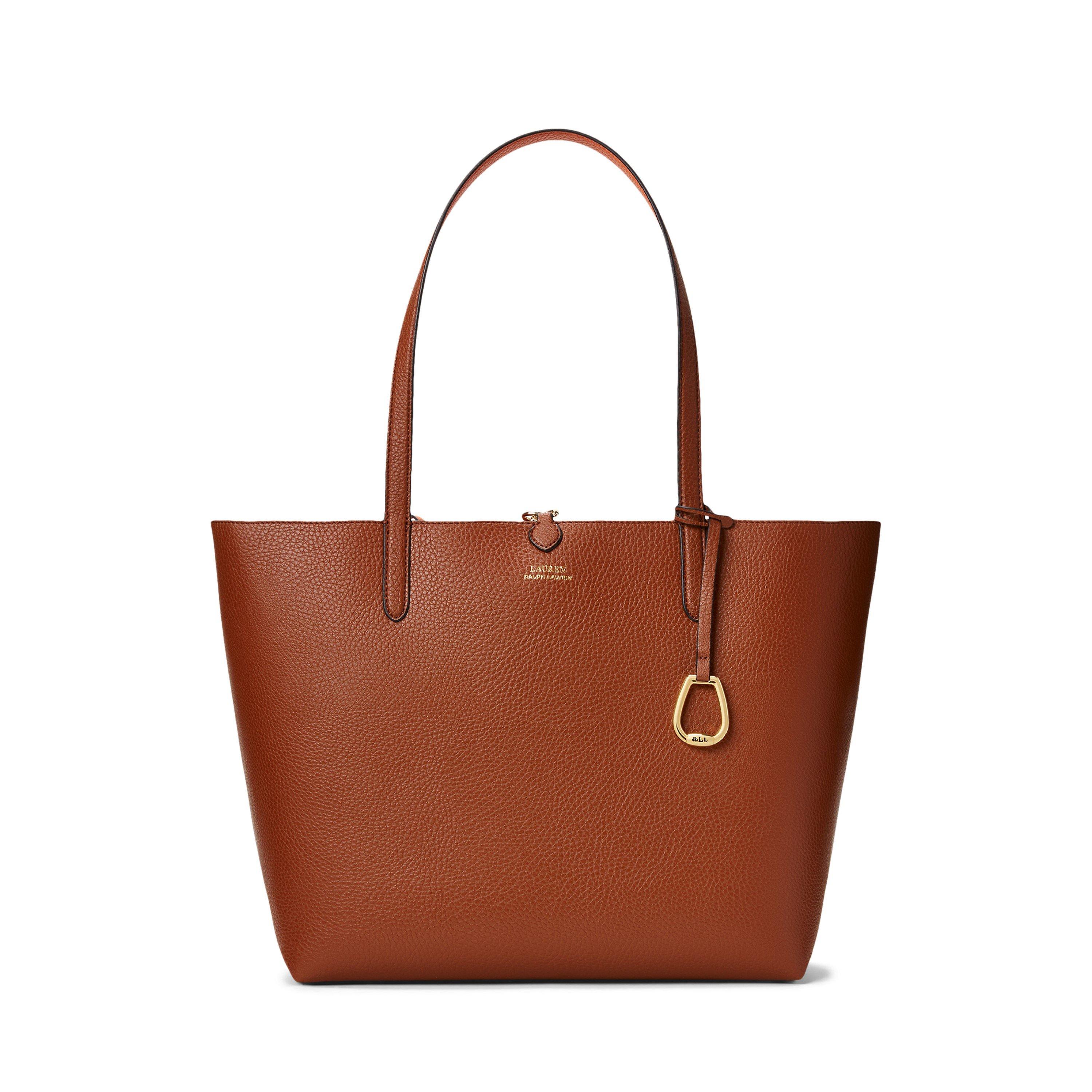 Lauren By Ralph Lauren Women's Reversible Leather Tote Bag - Laurentan/Orang