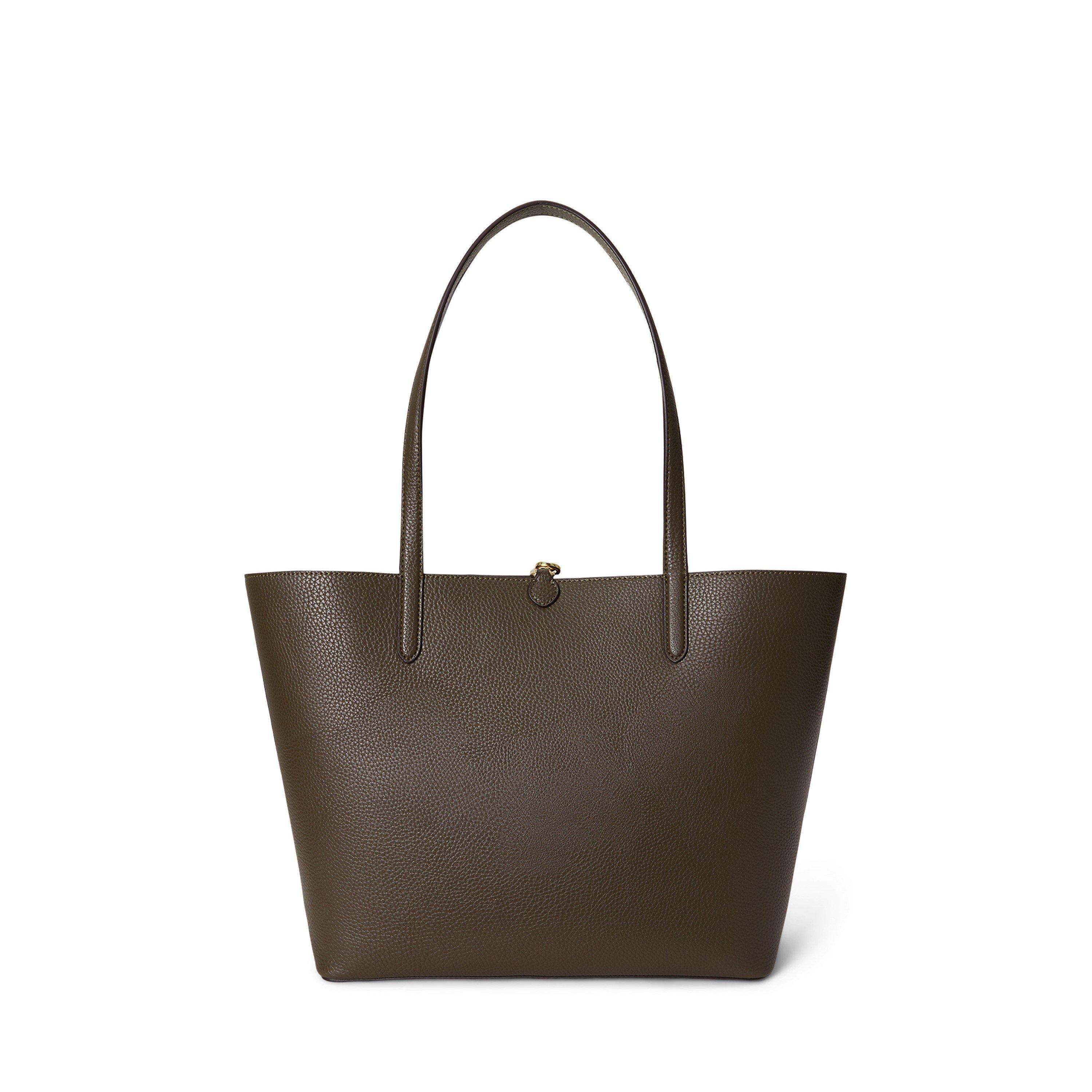 BOTANIC GREEN - Lauren by Ralph Lauren - Women's Reversible Leather Tote Bag - 4