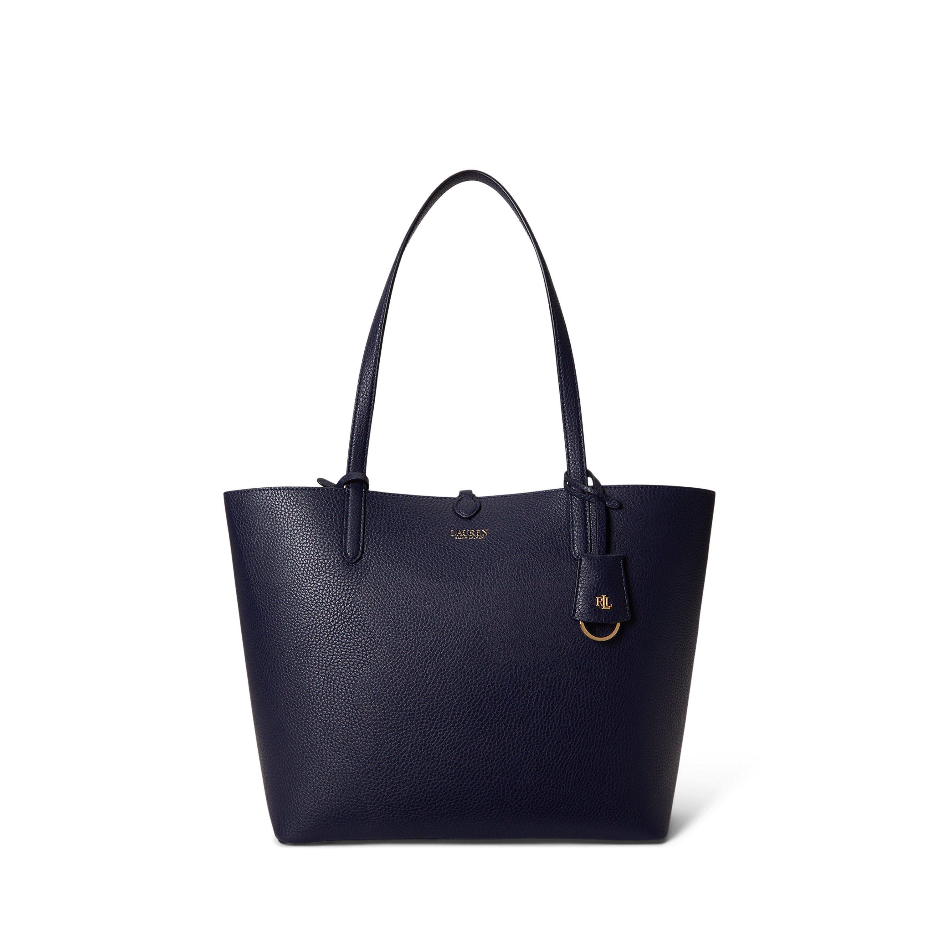 Lauren by Ralph Lauren Women's Reversible Leather Tote Bag - Refined Navy