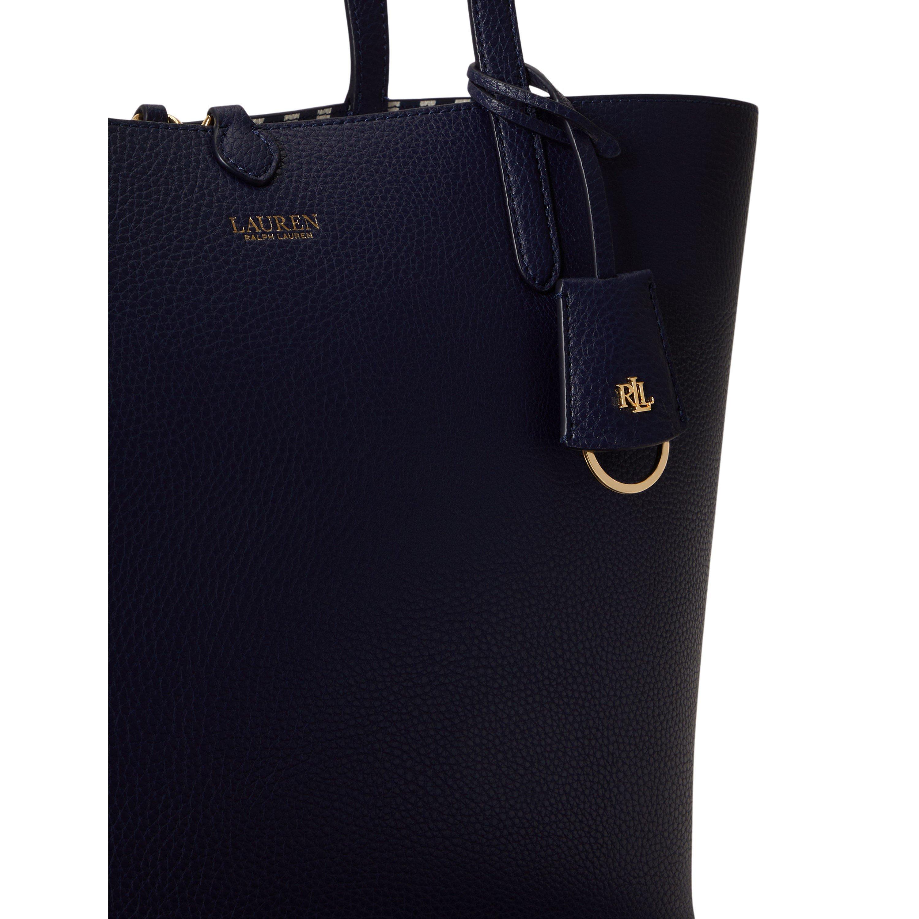 Refined Navy - Lauren by Ralph Lauren - Women's Reversible Leather Tote Bag - 4