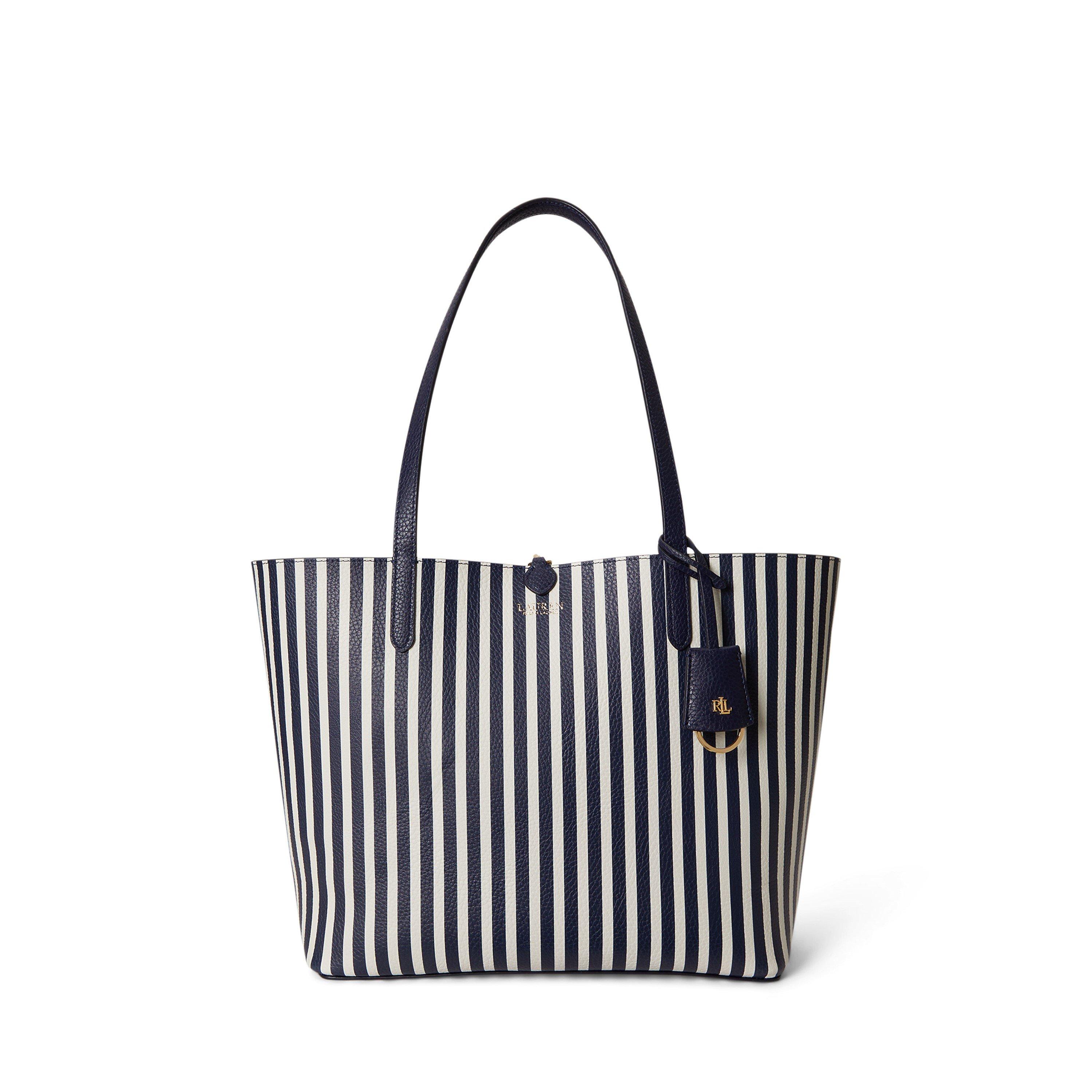 Refined Navy - Lauren by Ralph Lauren - Women's Reversible Leather Tote Bag - 5