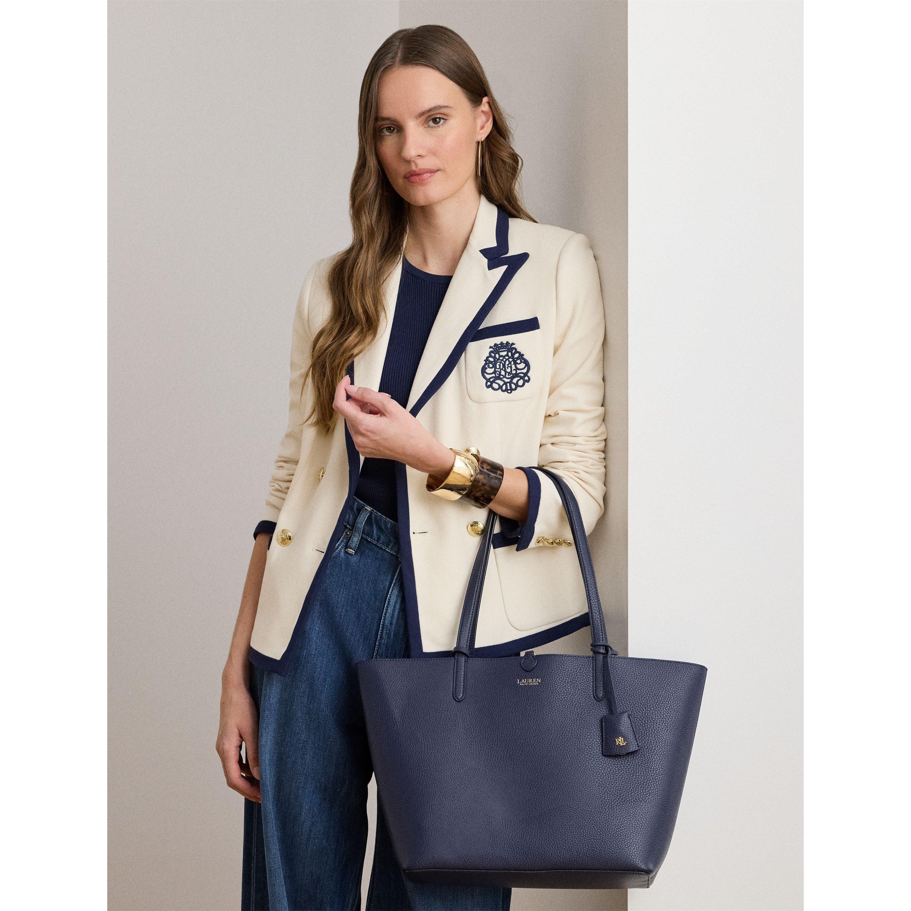 Refined Navy - Lauren by Ralph Lauren - Women's Reversible Leather Tote Bag - 6