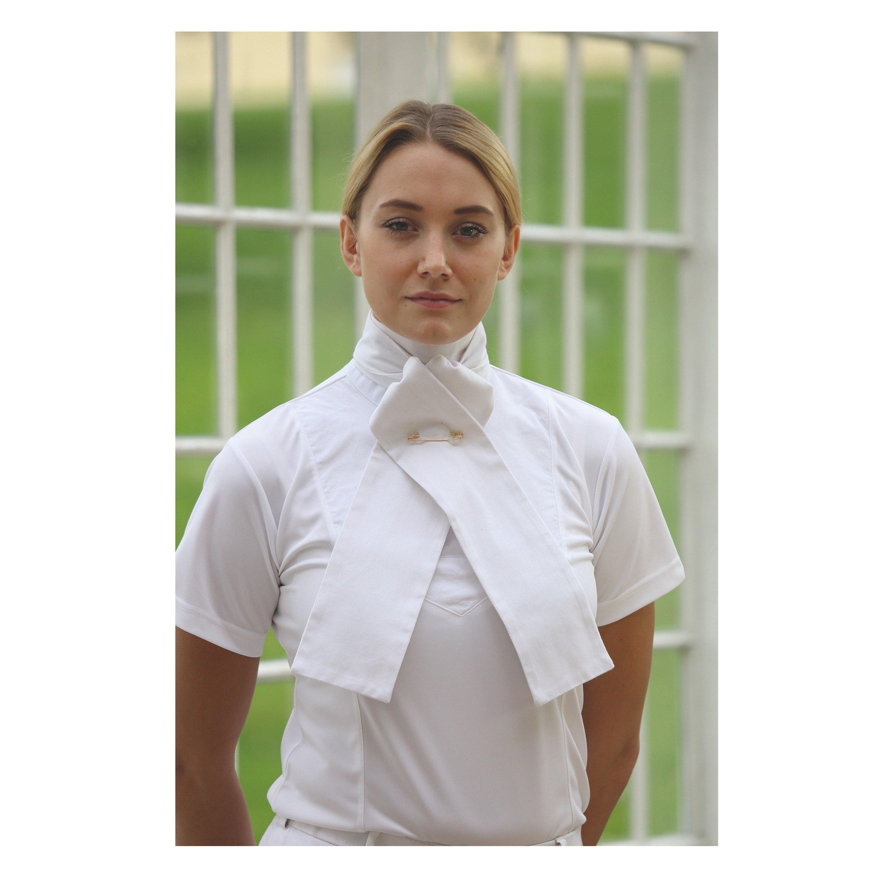 White - Shires - Untied Hunt Riding Stock - 2