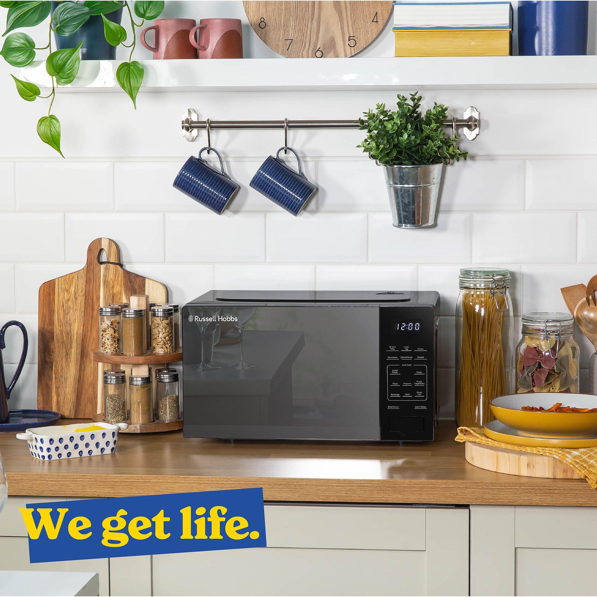 Black - Russell Hobbs - RHMT2005B-M/01 Compact Digital Microwave - 7