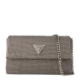 Guess Diamante Flap Clutch Bag