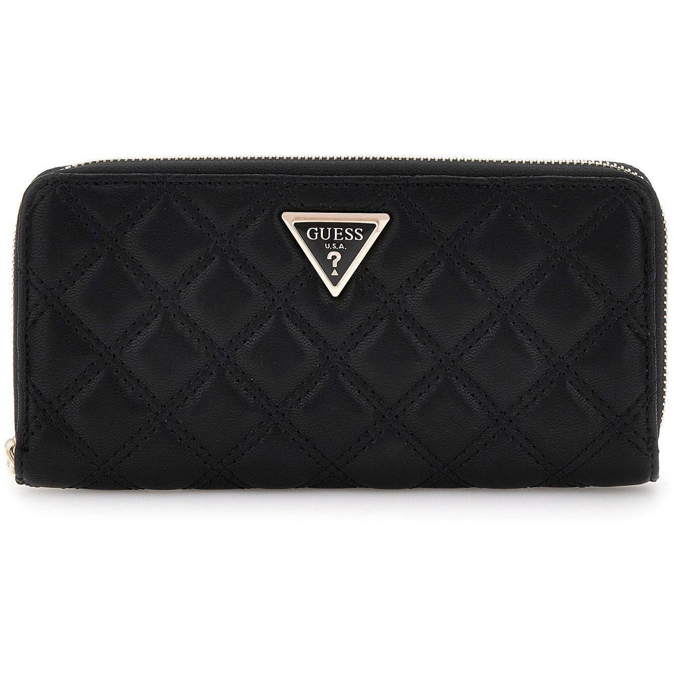 Black - Guess - Giully Quilted Maxi Wallet - 4