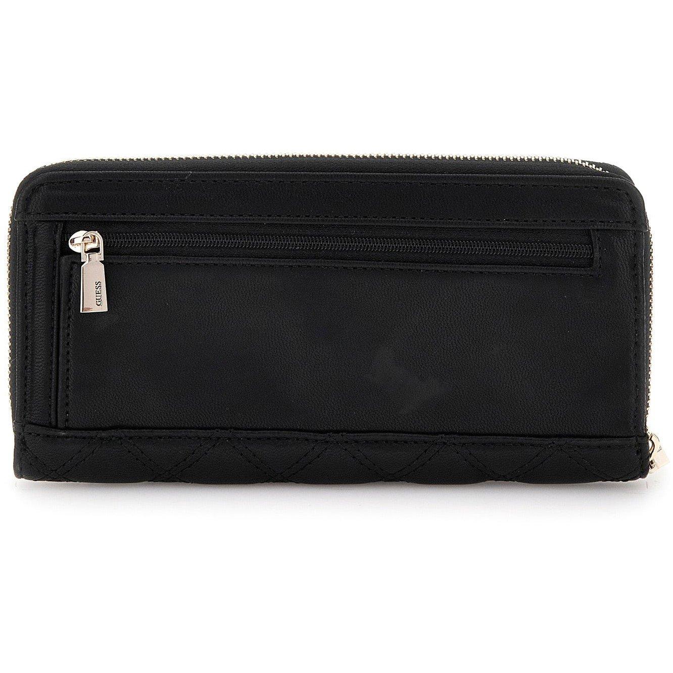 Black - Guess - Giully Quilted Maxi Wallet - 5