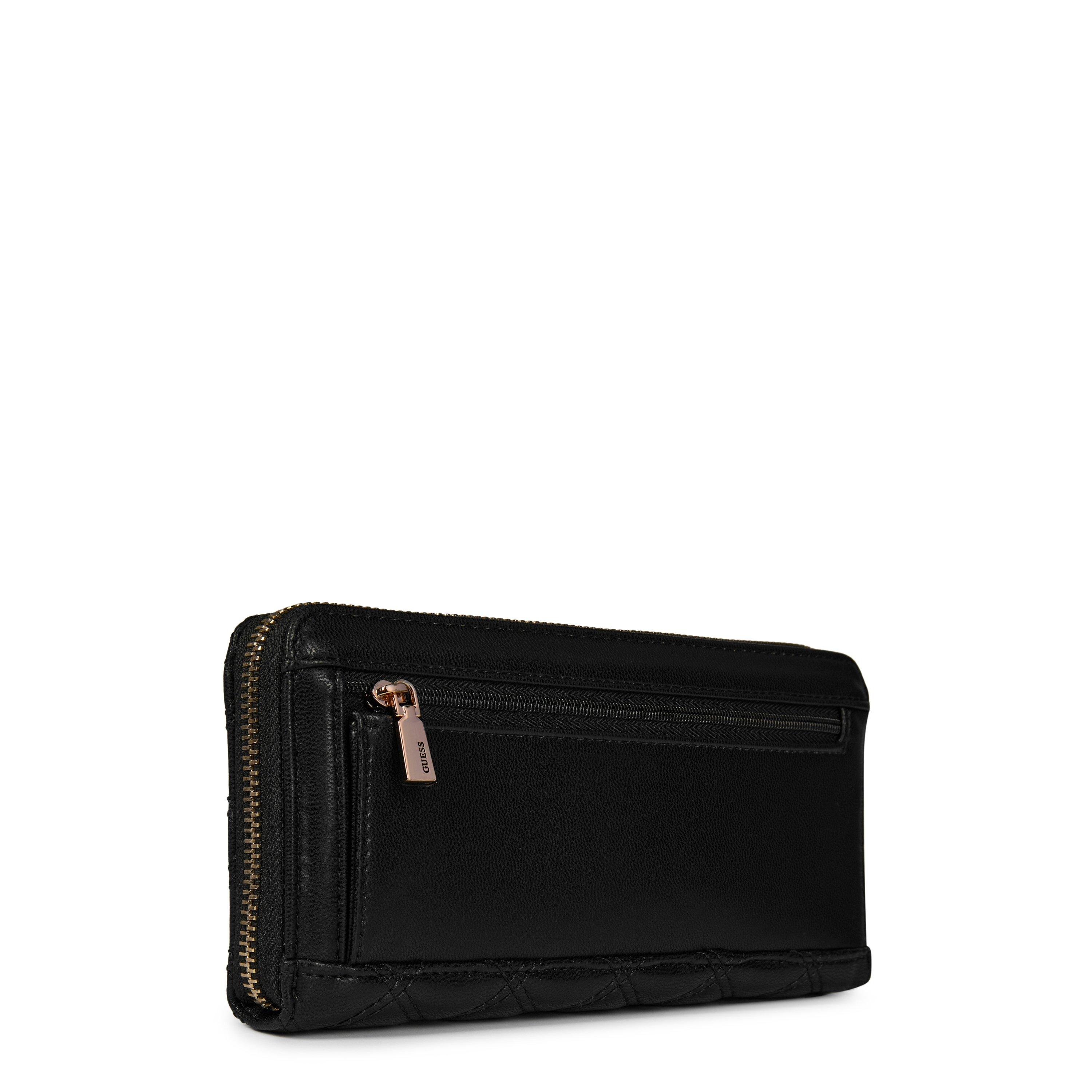 Black - Guess - Giully Quilted Maxi Wallet - 2