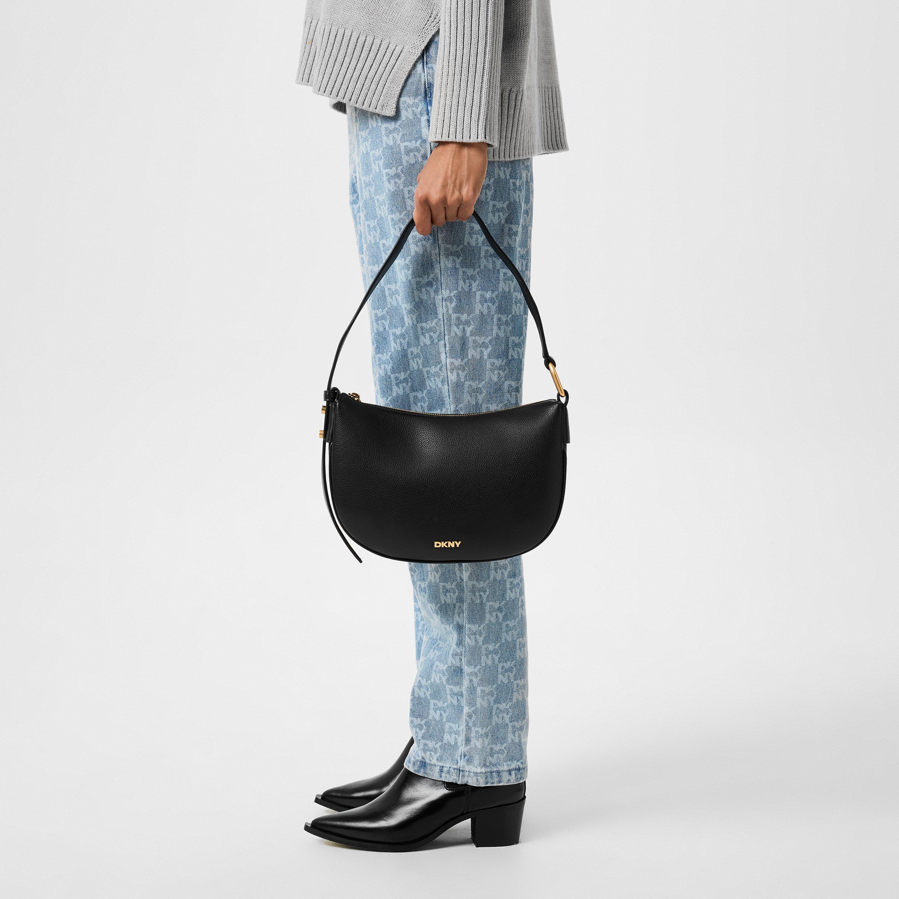 Black - DKNY - Women's Scarlett Shoulder Bags - 2