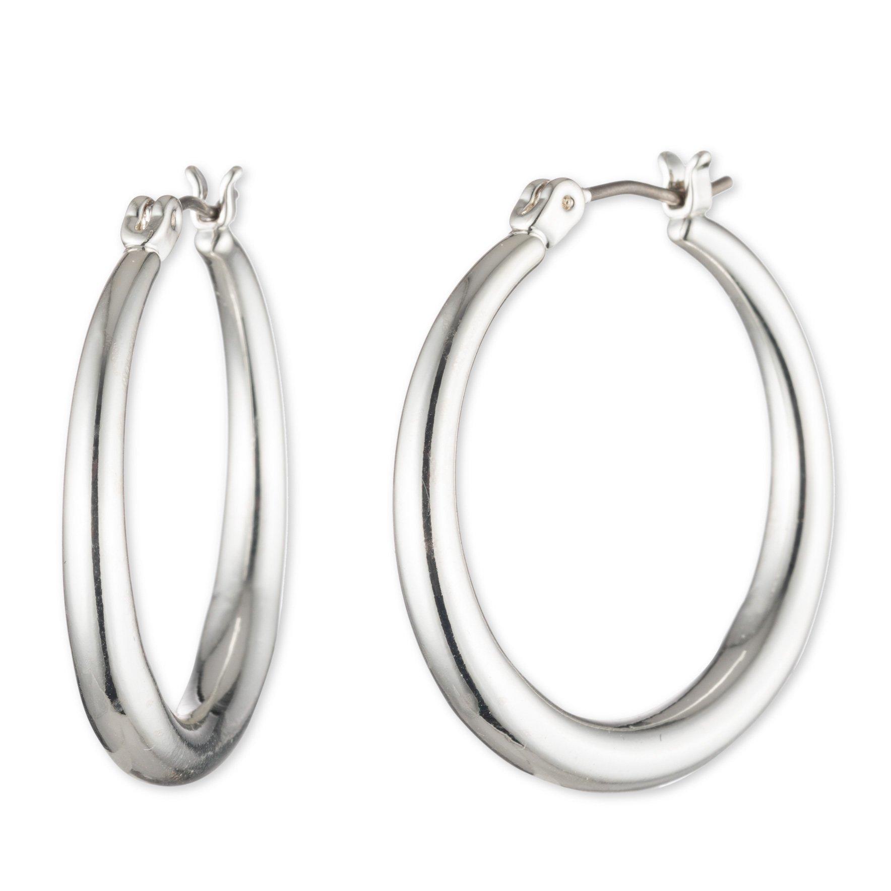 Ralph Lauren Lauren Ralph Lauren Sterling Silver Hoop Earrings - Silver 925