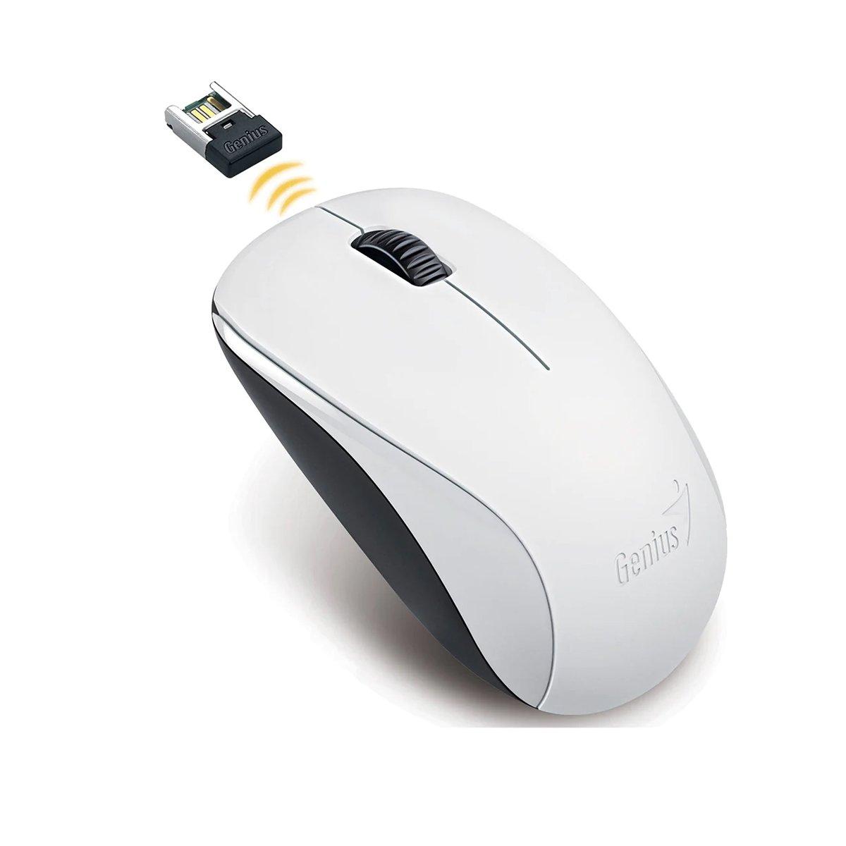 White - Genius - NX7000 White 1200DPI Wireless Mouse