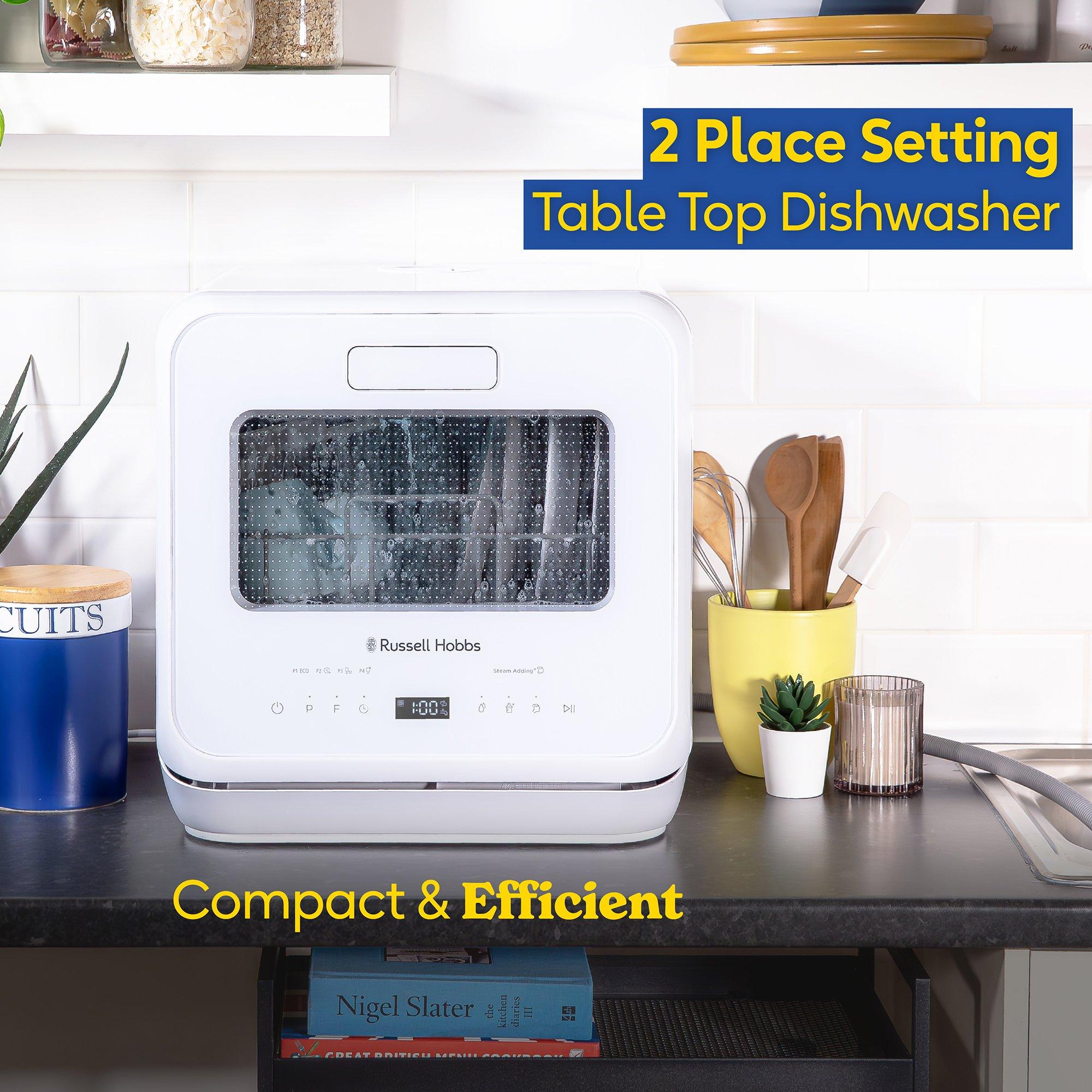 White - Russell Hobbs - RH2TTDW101W, Table Top Dishwasher - 5