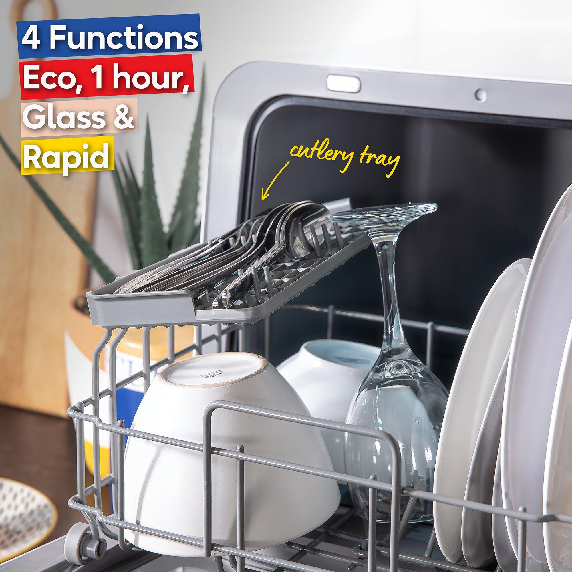 White - Russell Hobbs - RH2TTDW101W, Table Top Dishwasher - 7