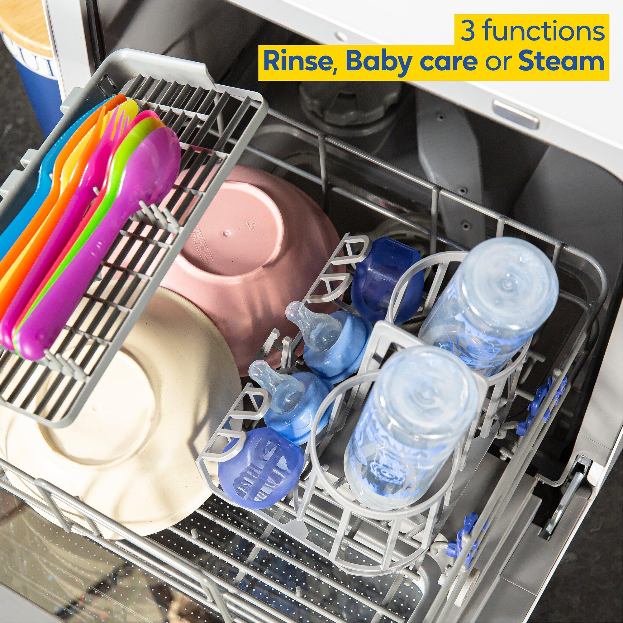 White - Russell Hobbs - RH2TTDW101W, Table Top Dishwasher - 9