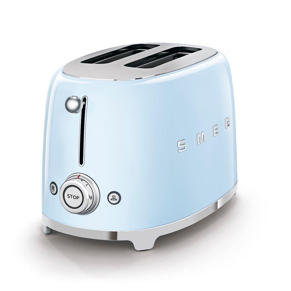 Blue - Smeg - 2 Slice Toaster Pastel Blue - 2
