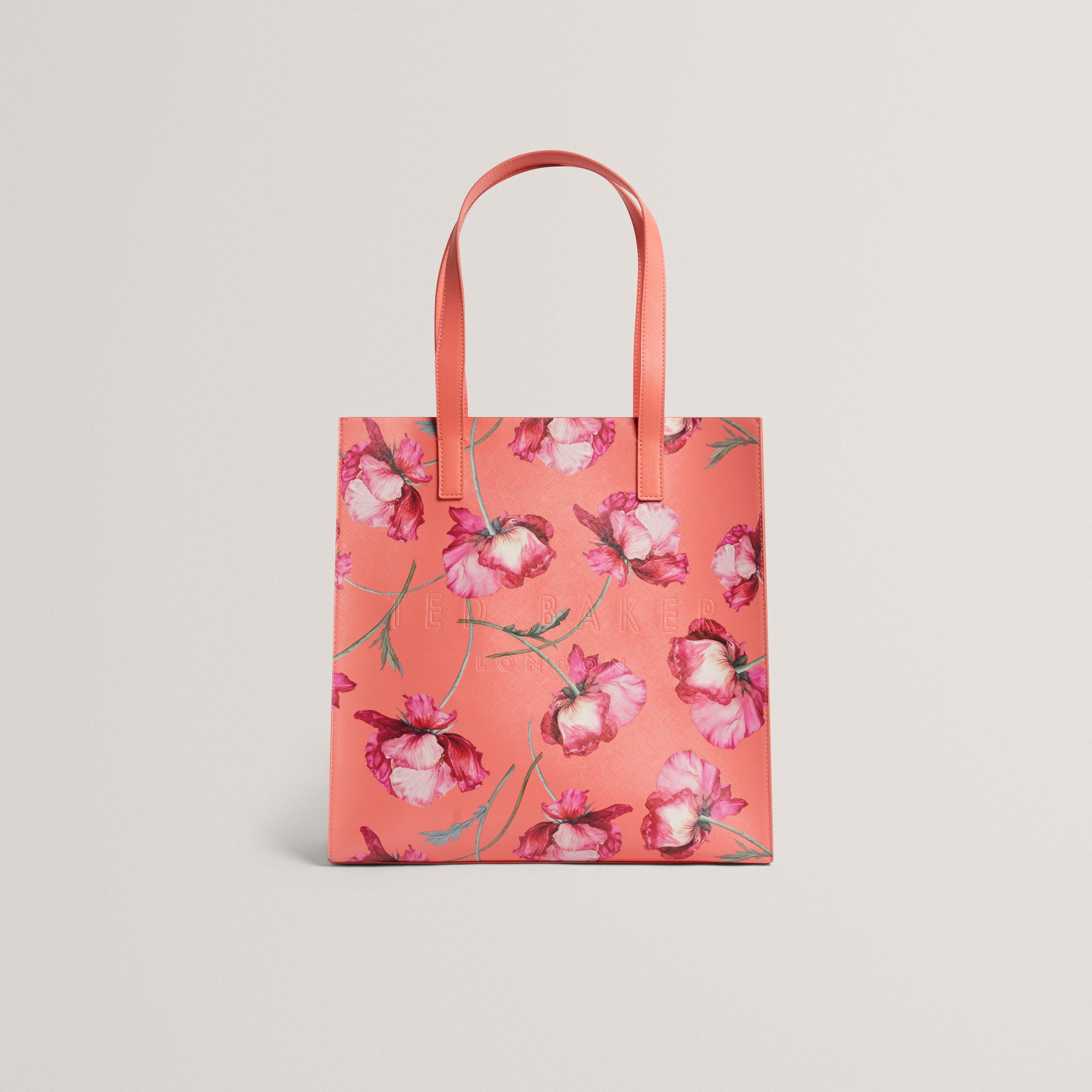 Ted Baker Women's Small Crosshatch Icon Tote Bag - Coral