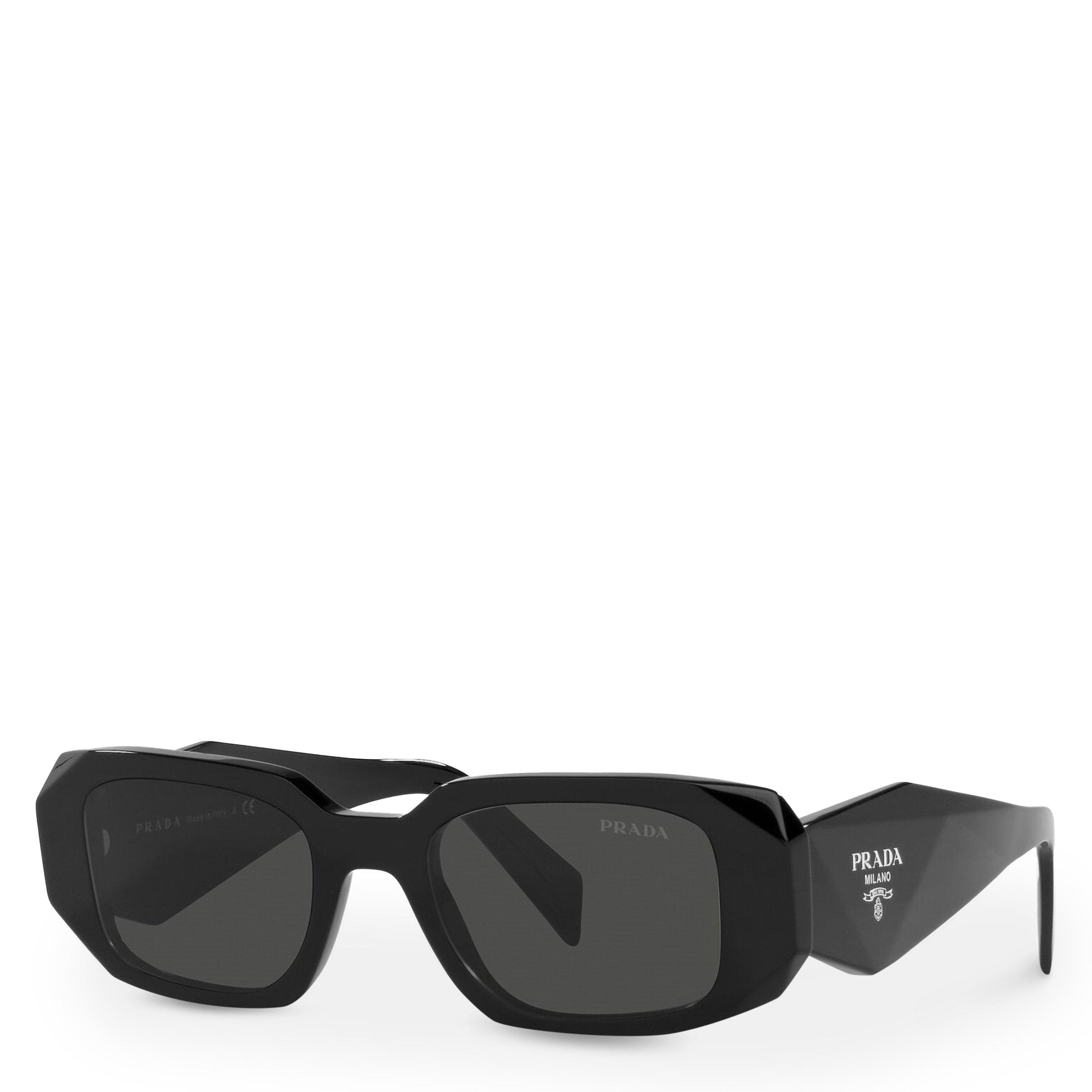 Dark Grey - Prada - Womens 0PR 17WS Rectangular Sunglasses - 1