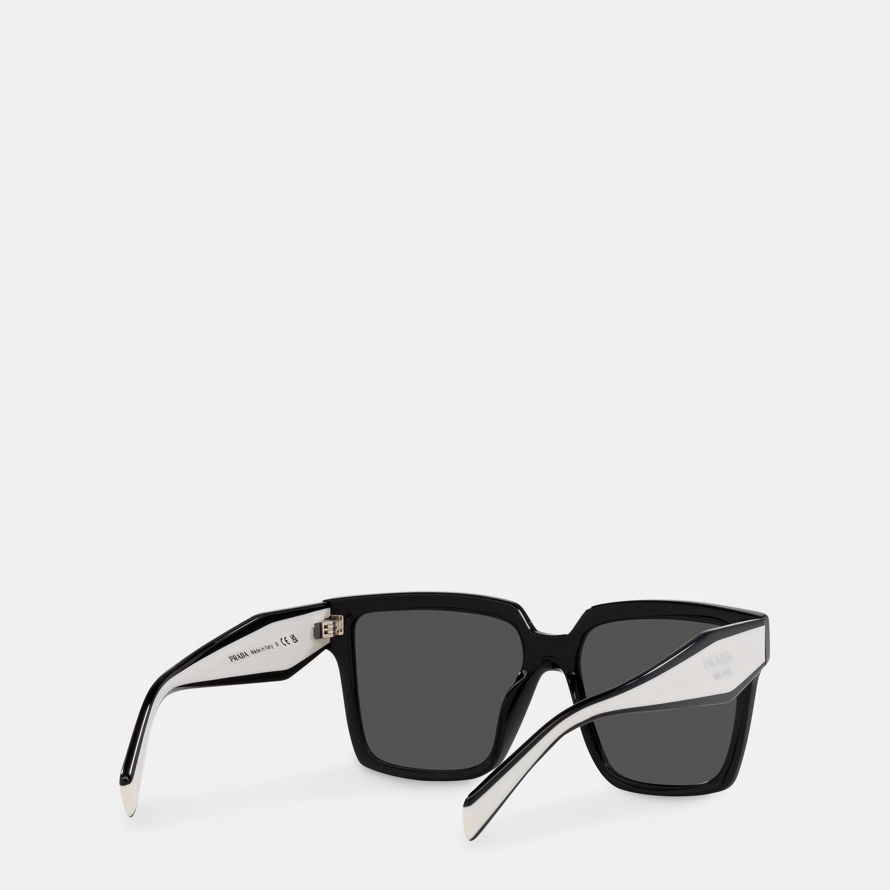 Dark Grey - Prada - Women's Prada Logo Sunglasses - 2