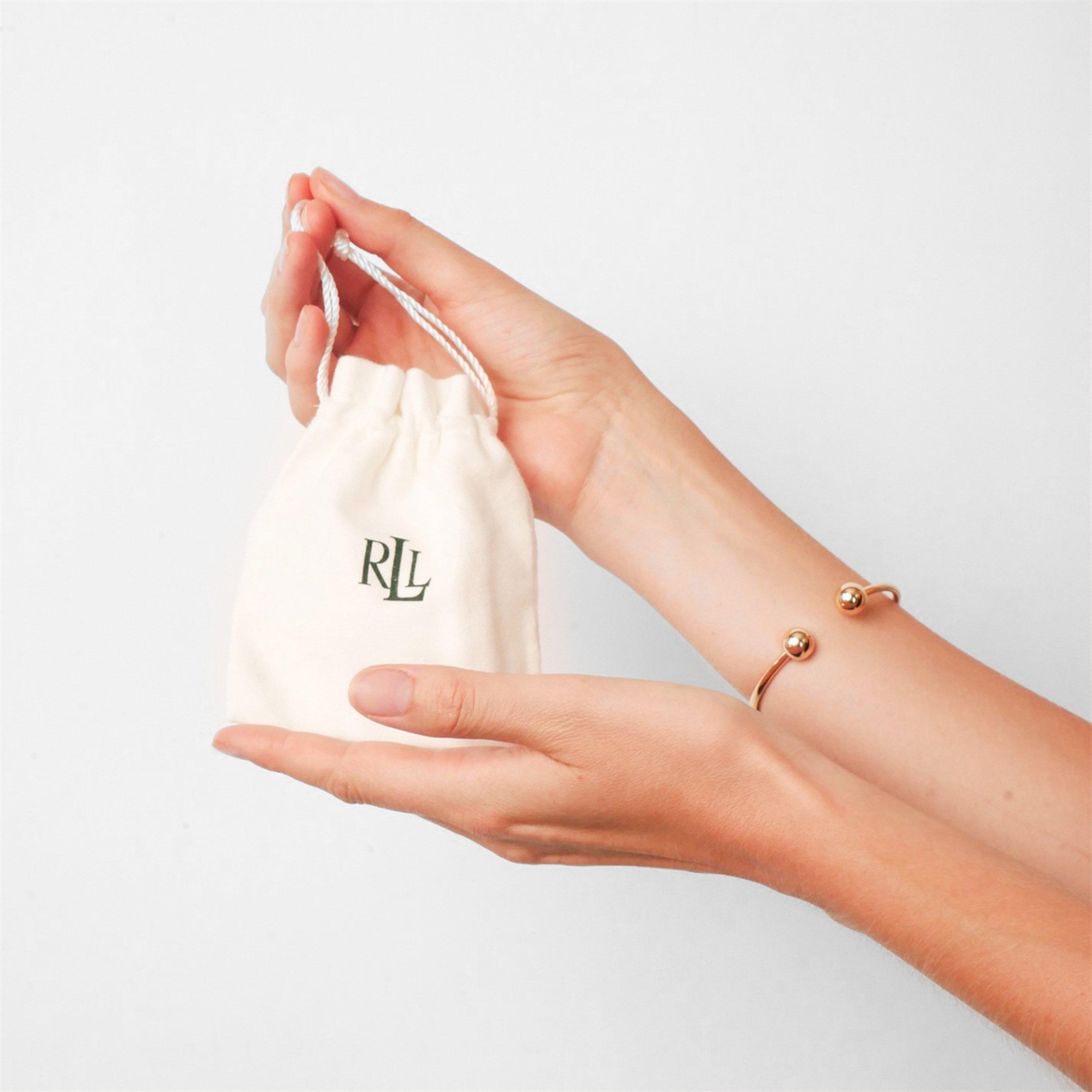 Silver 925/Gold - Ralph Lauren - Lauren Ralph Lauren Sterling Silver & Gold Logo Hoop Earrings - 3