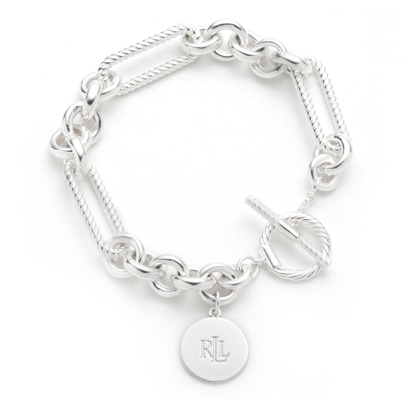 Ralph Lauren Lauren Ralph Lauren Sterling Silver Rope Link Bracelet - Silver 925