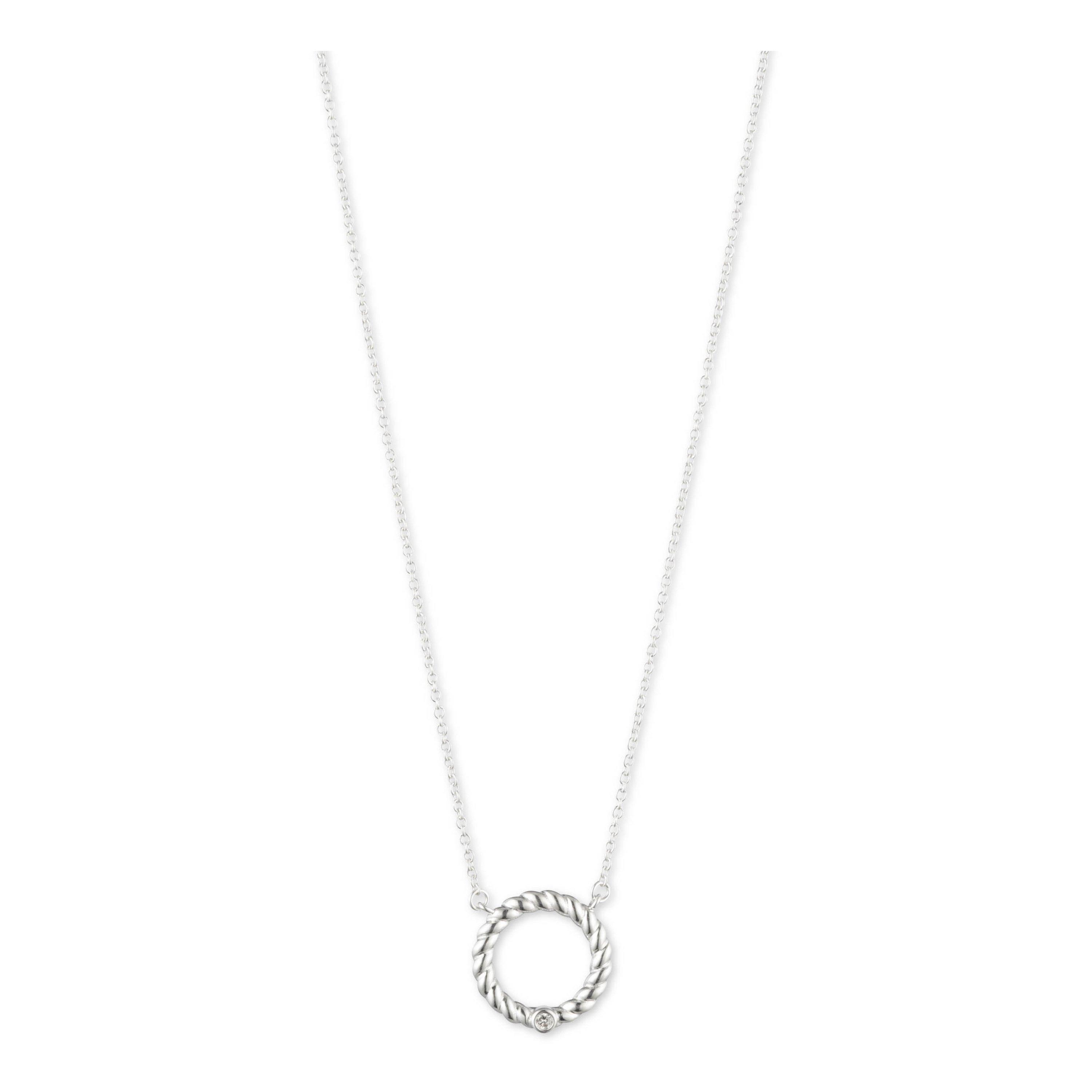 Silver 925/Diam - Ralph Lauren - Twist Diamond Necklace