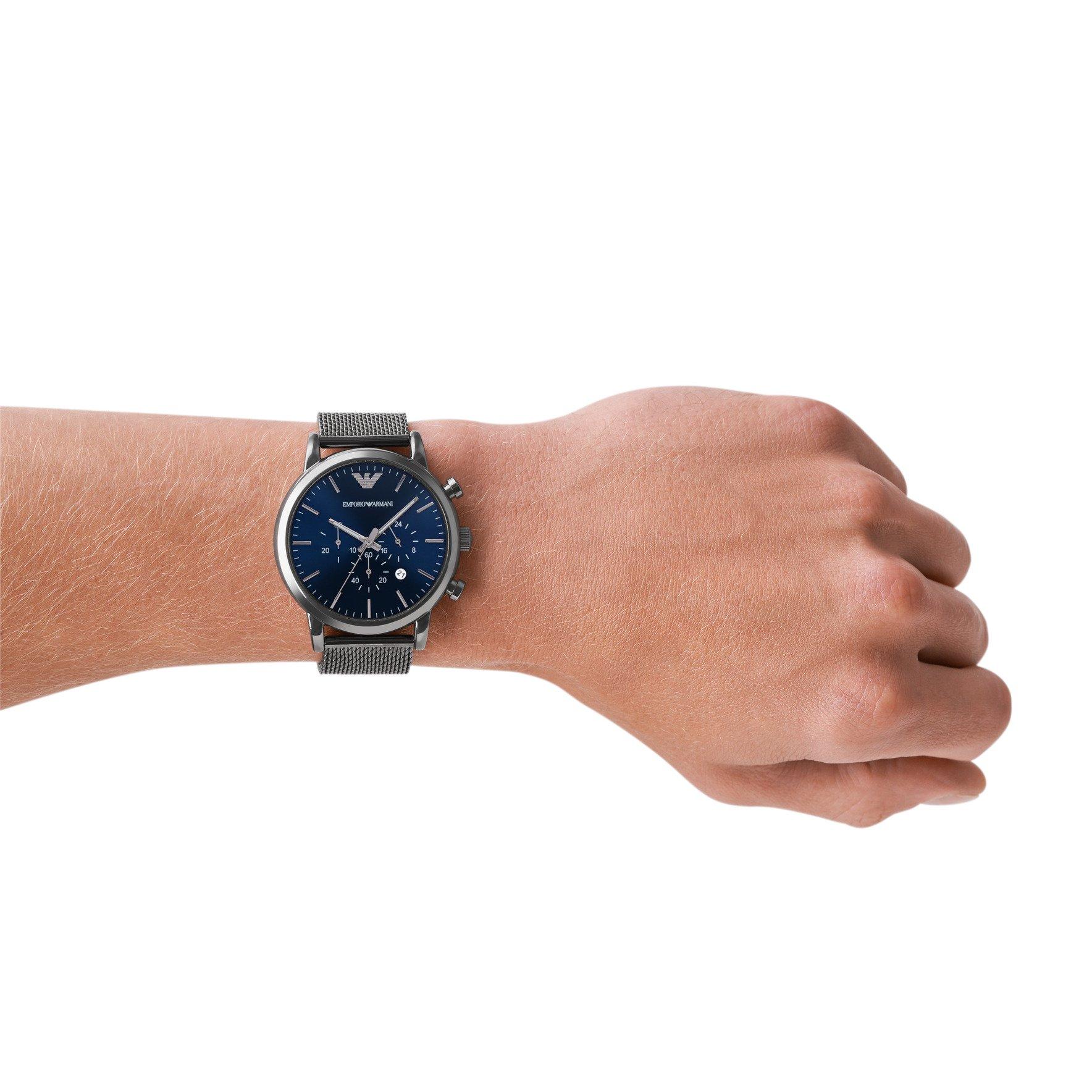 Gunmetal/Blue - Emporio Armani - Emporio Luigi Watch - 3