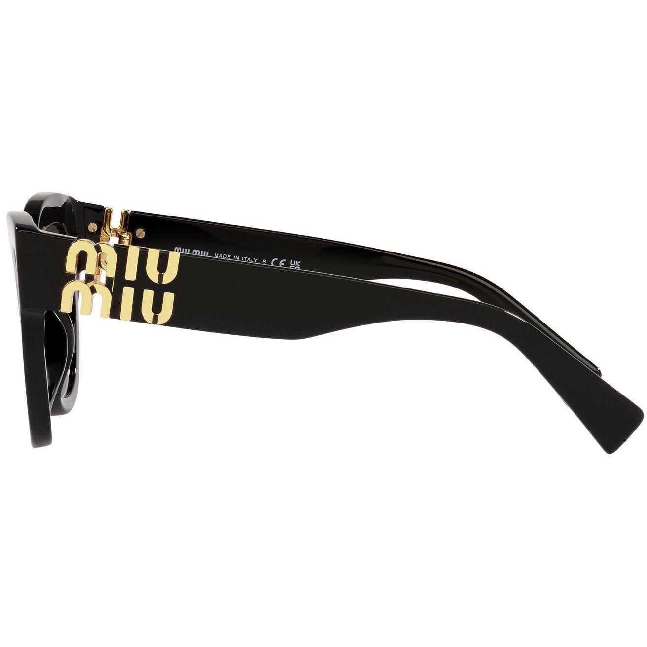 Black - Miu Miu - Square Sunglasses - 4