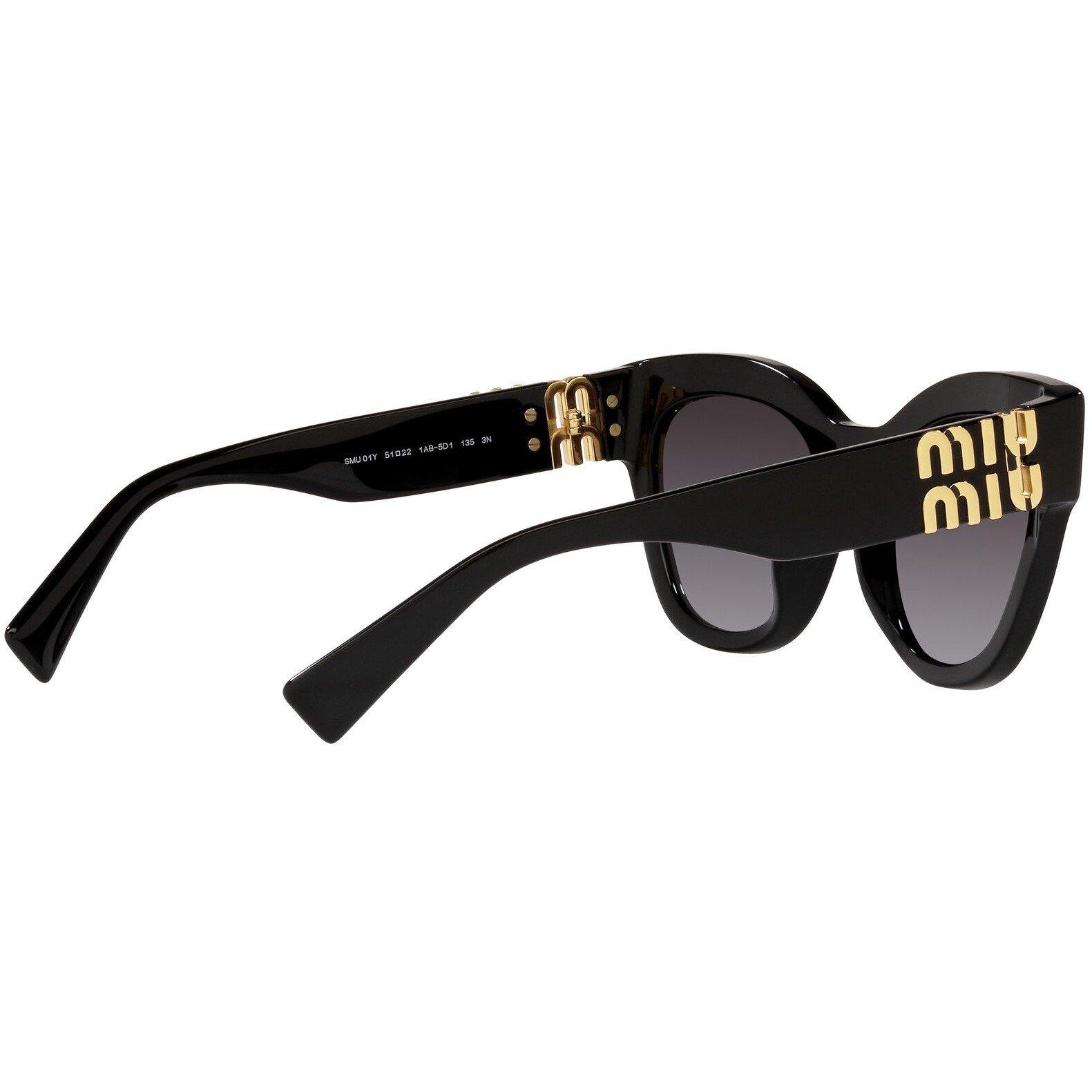 Black - Miu Miu - Square Sunglasses - 9