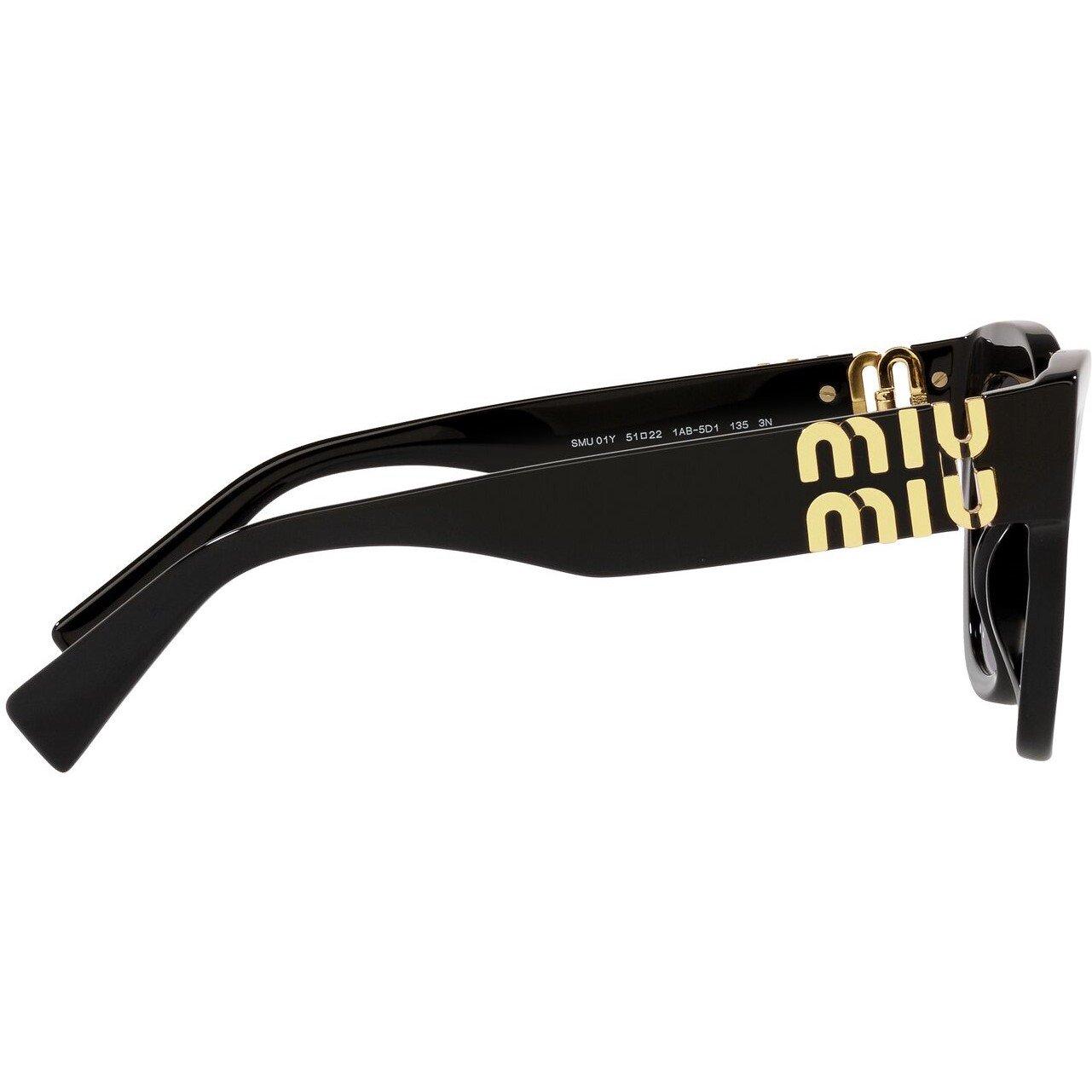 Black - Miu Miu - Square Sunglasses - 10
