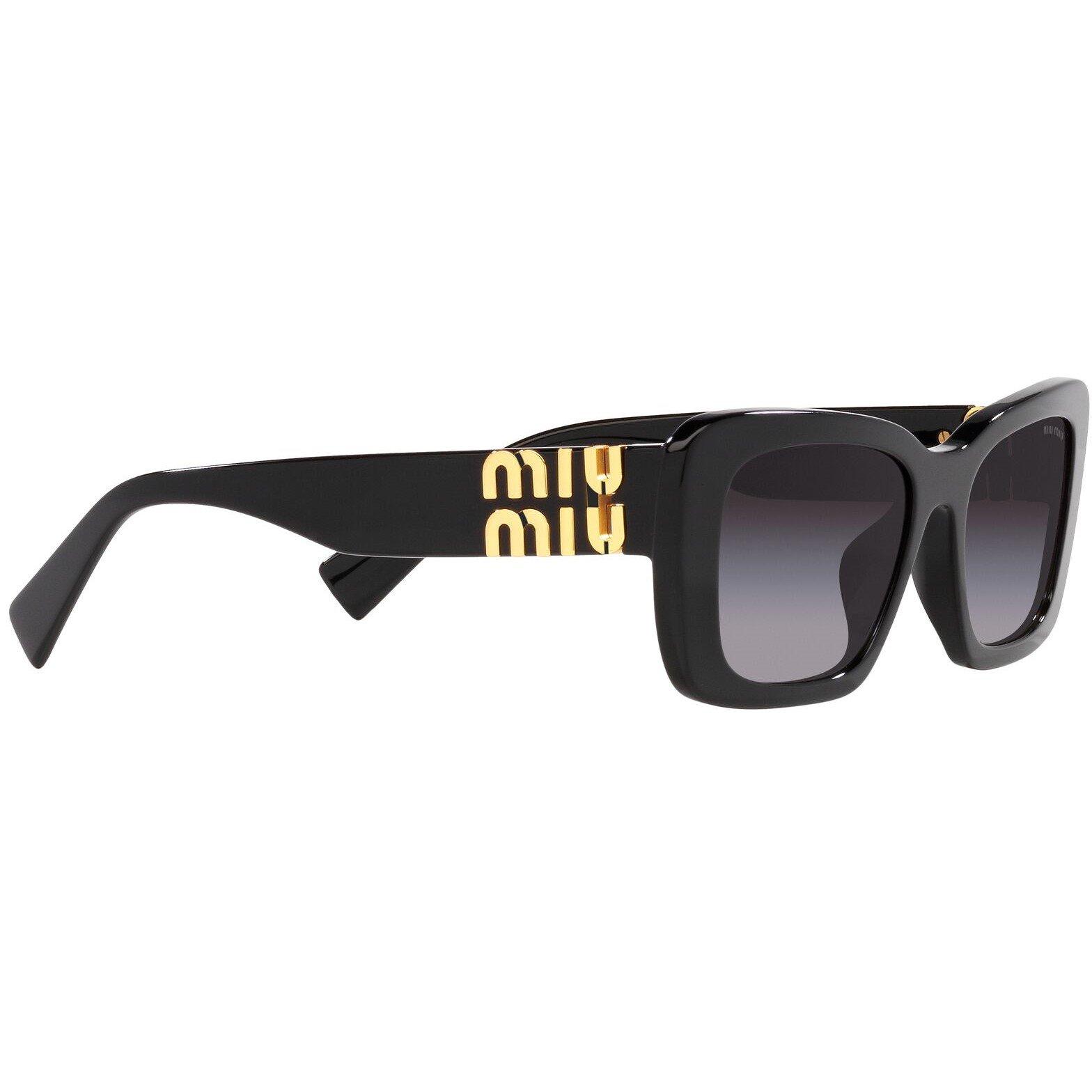 Grey - Miu Miu - Rectangle Sunglasses - 11