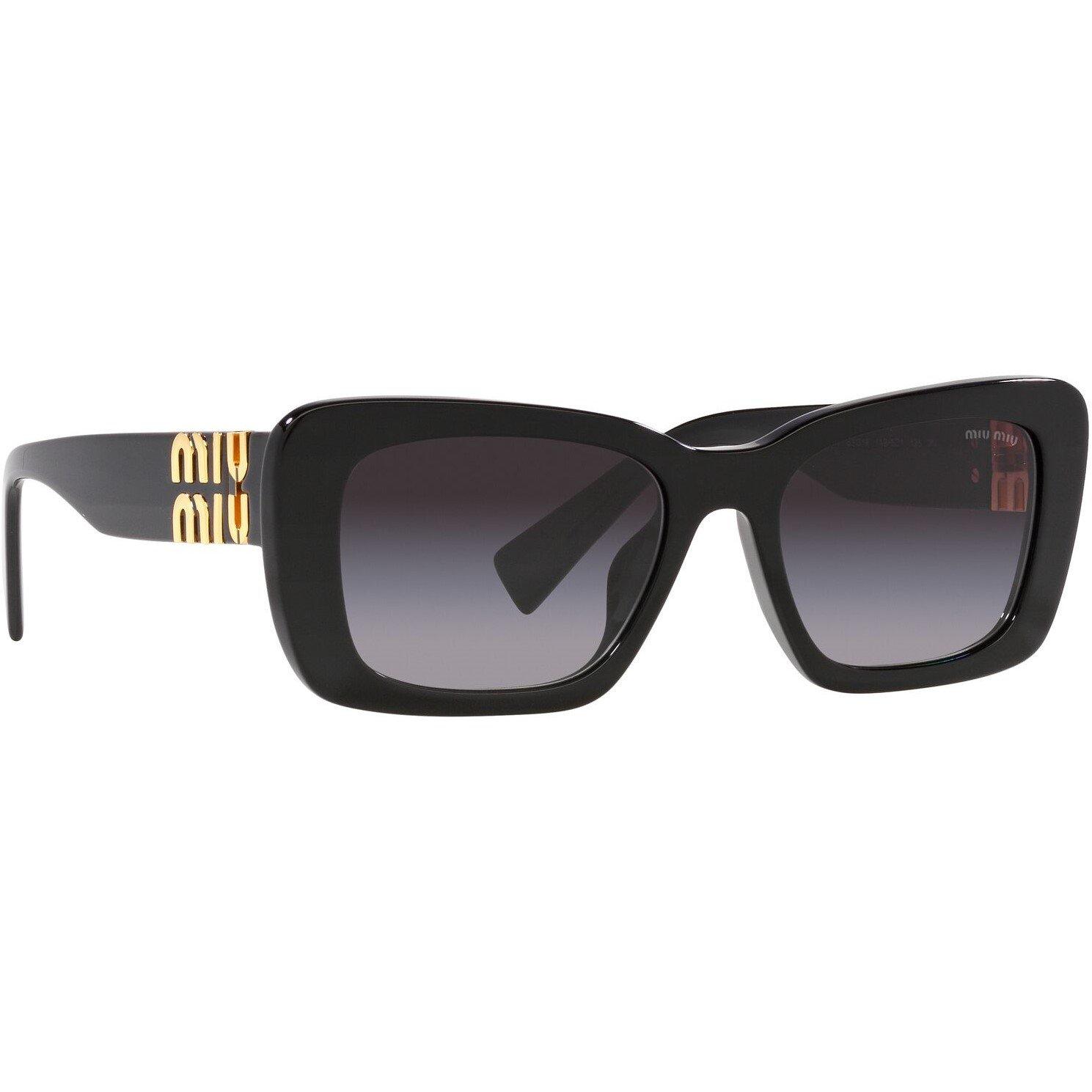 Grey - Miu Miu - Rectangle Sunglasses - 12