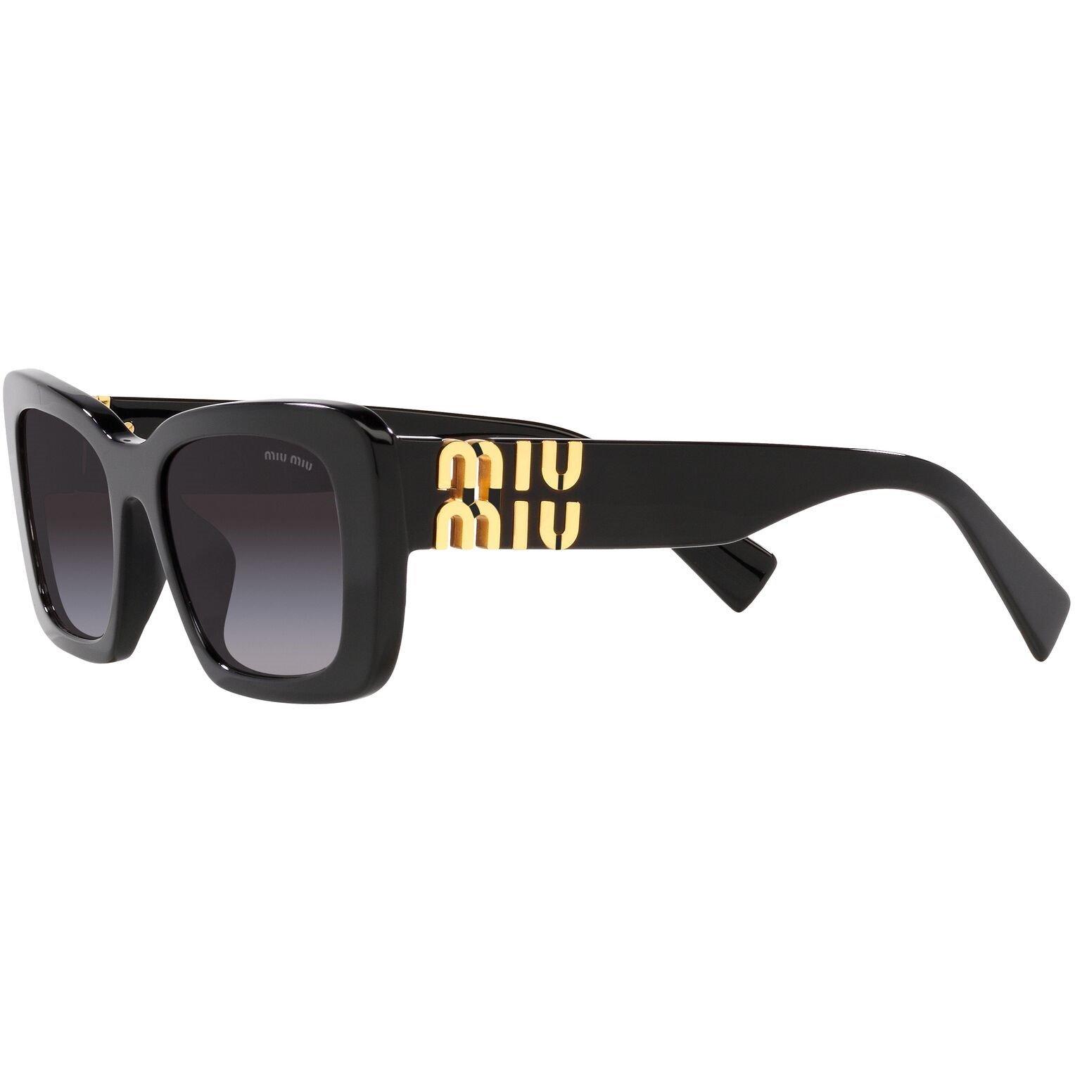 Grey - Miu Miu - Rectangle Sunglasses - 3