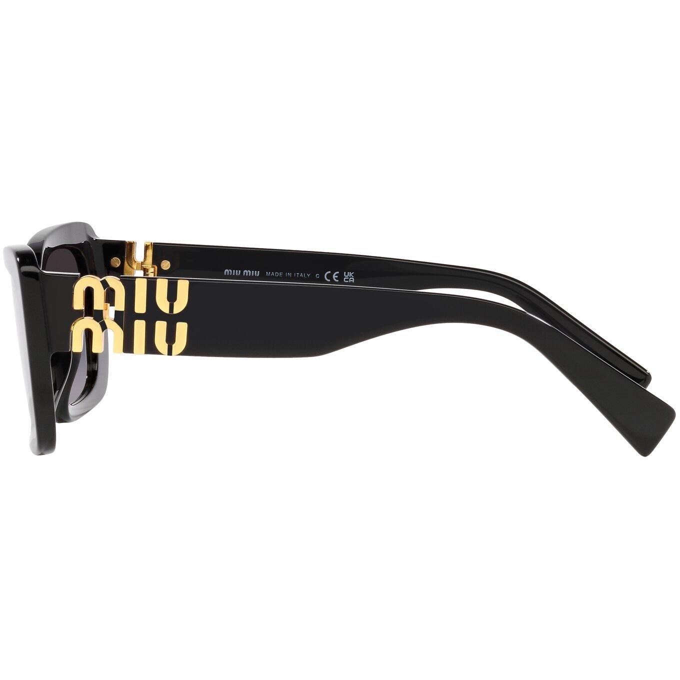 Grey - Miu Miu - Rectangle Sunglasses - 4