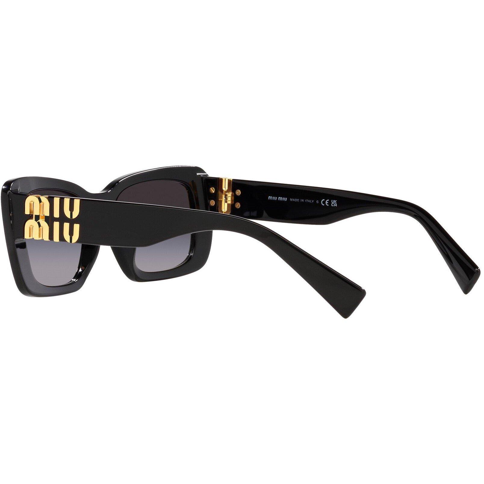 Grey - Miu Miu - Rectangle Sunglasses - 5