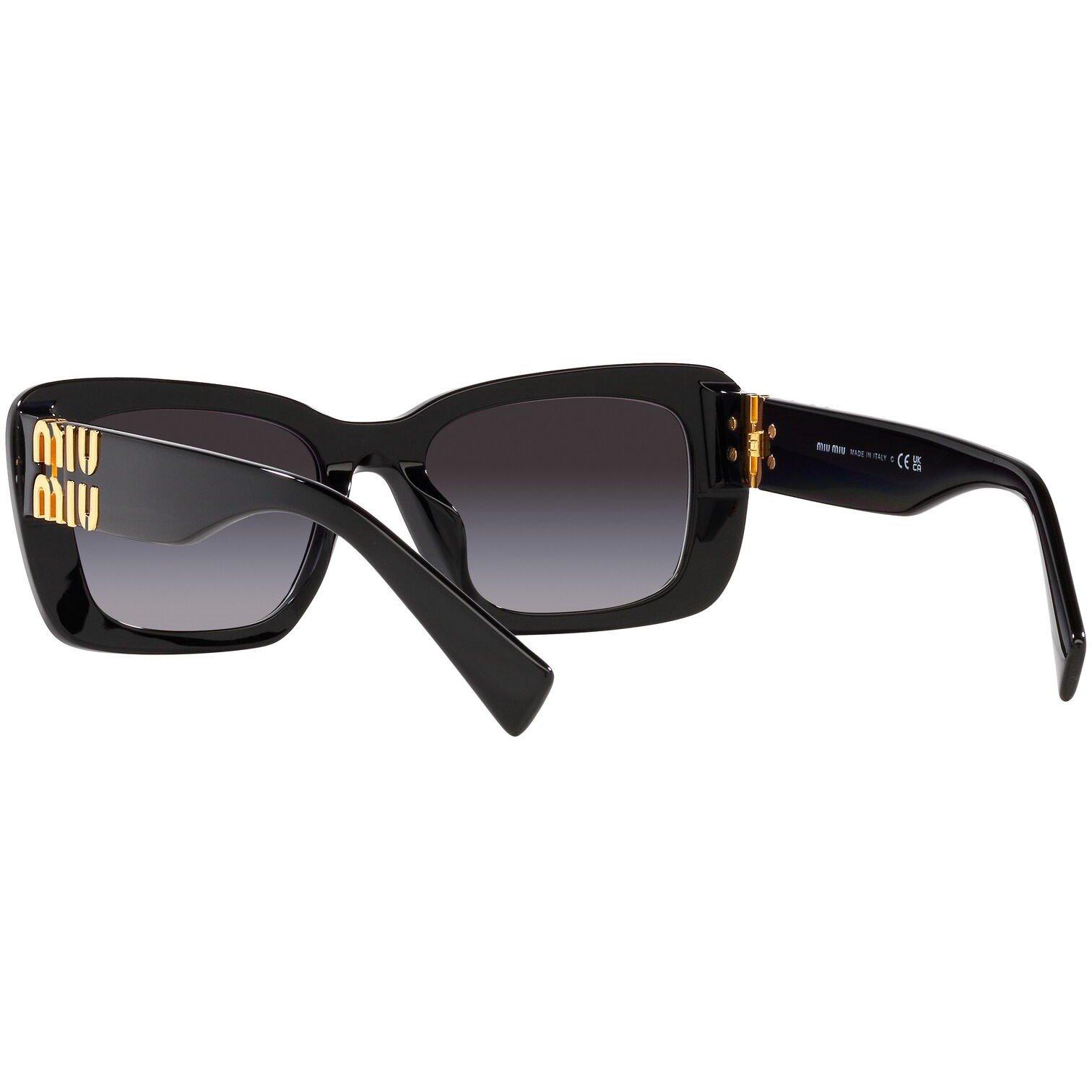 Grey - Miu Miu - Rectangle Sunglasses - 6