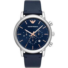 Emporio Armani Chronograph Blue Leather Watch AR11451