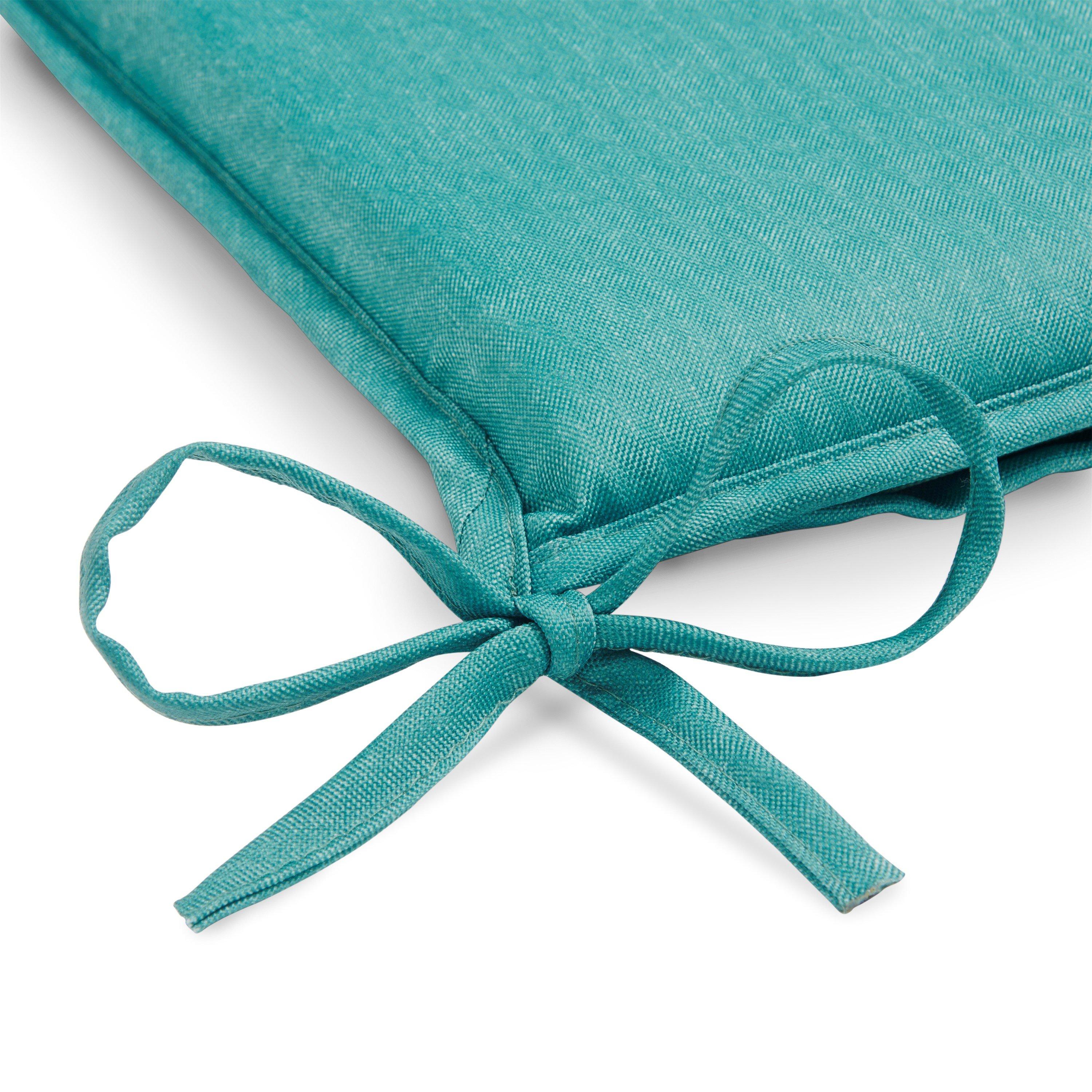 Green - Alan Symonds - Plain Green D Shaped Seat Pad Pair - 2