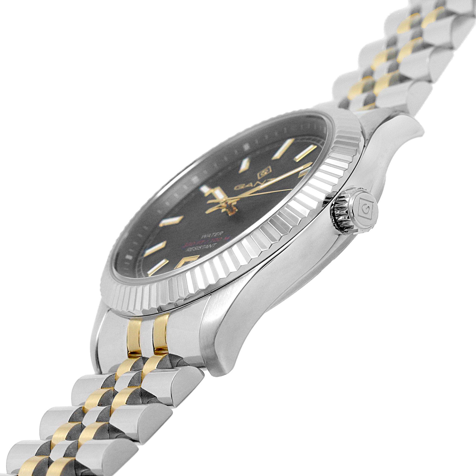 Silver/Black - Gant - Gant Sussex 44 Black-Metal Bcg Watch Stainless Steel Watch - 3