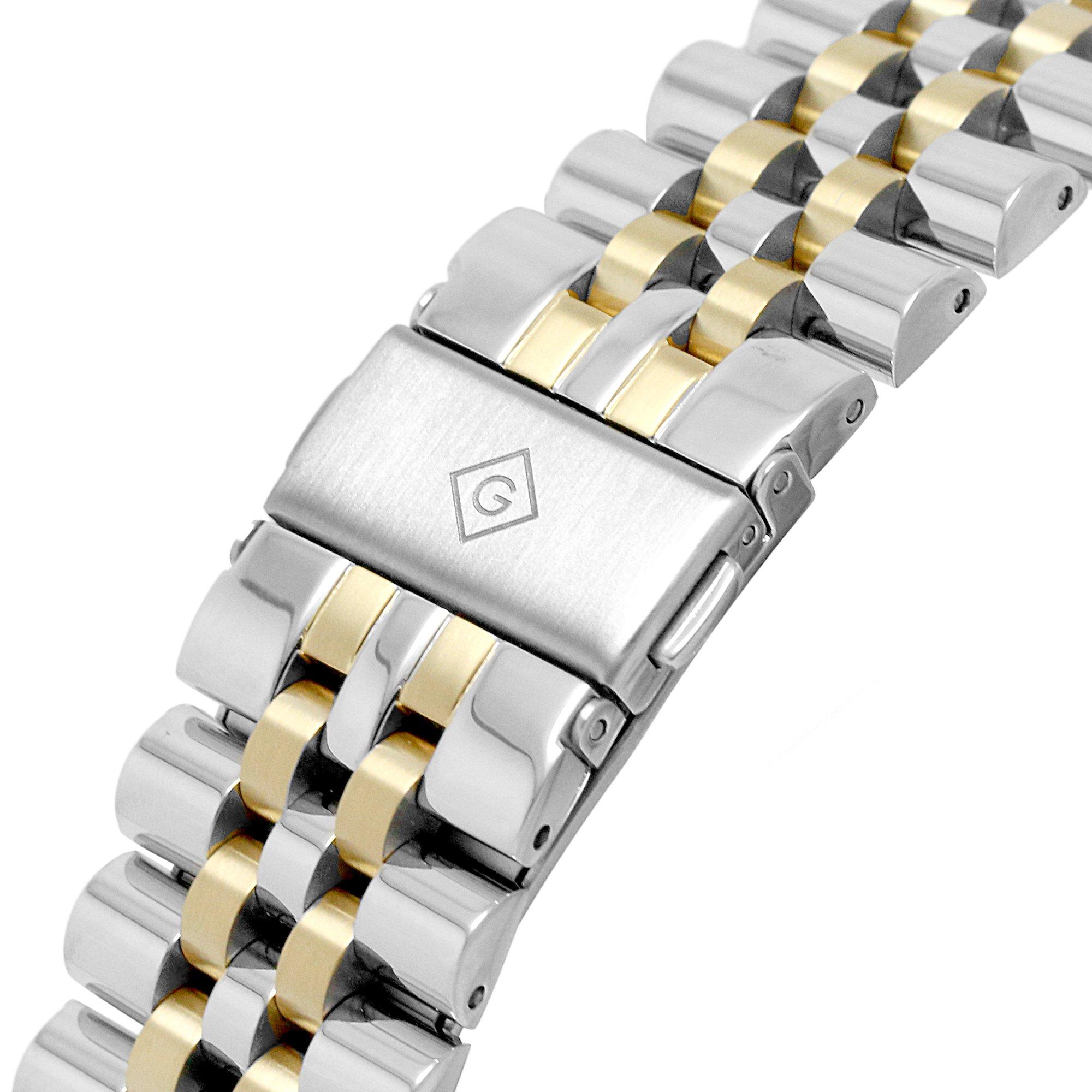 Silver/Black - Gant - Gant Sussex 44 Black-Metal Bcg Watch Stainless Steel Watch - 5